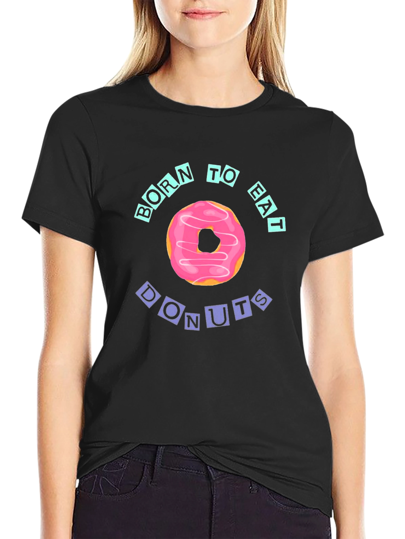 Born to Eat Donuts Graphic Tee