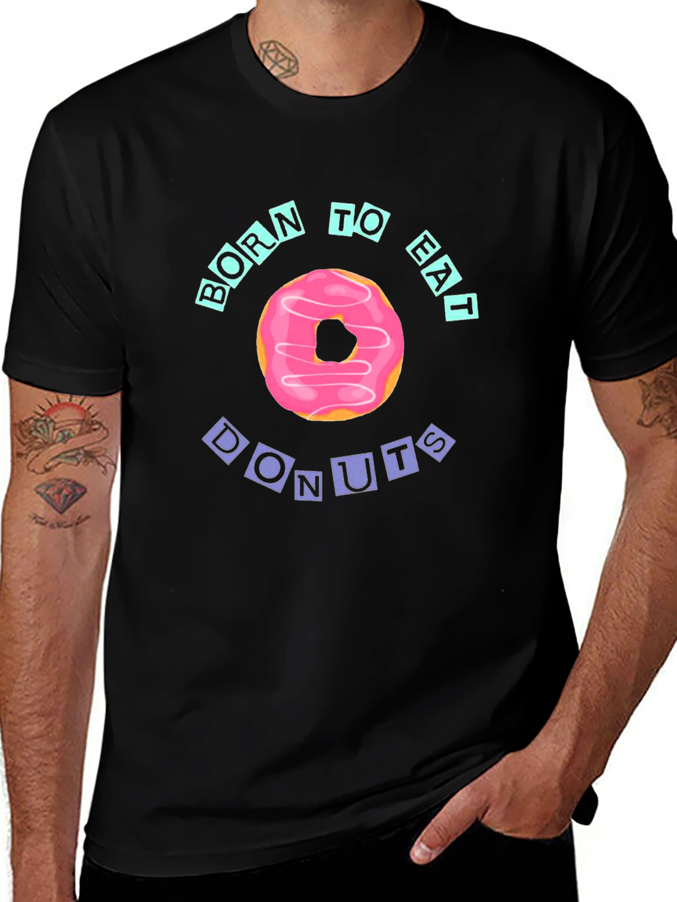 Born to Eat Donuts Graphic Tee