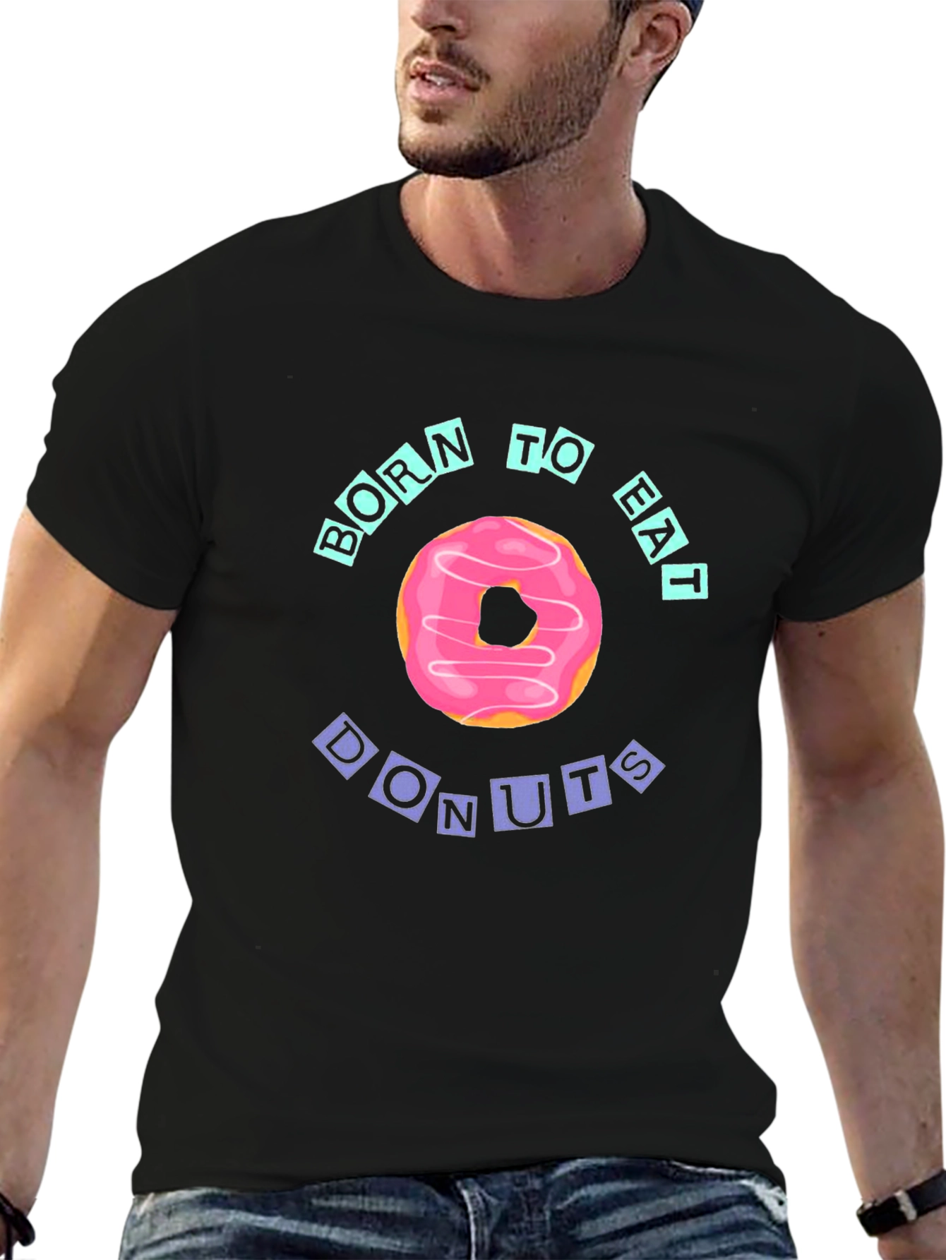 Born to Eat Donuts Graphic Tee