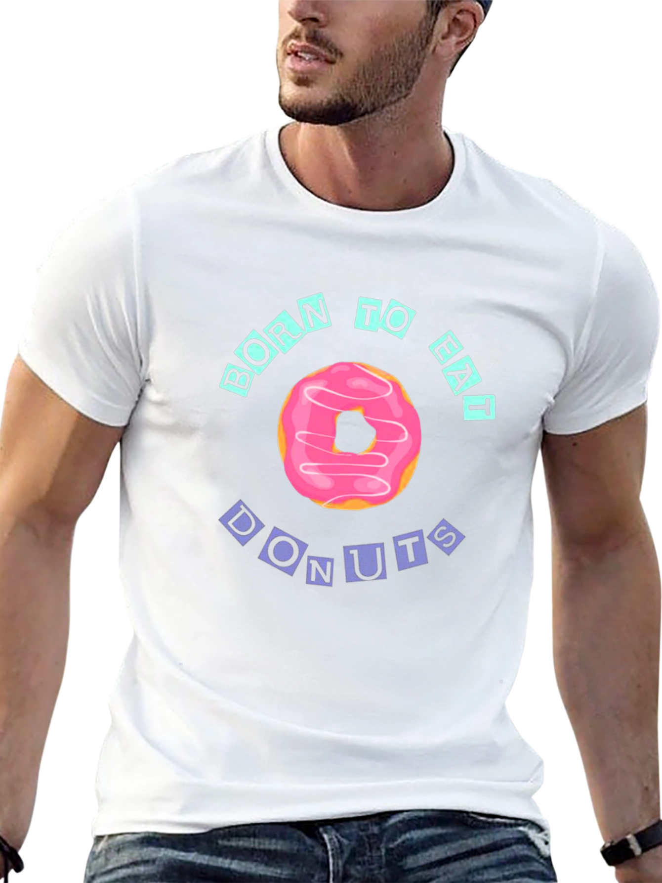 Born to Eat Donuts Graphic Tee