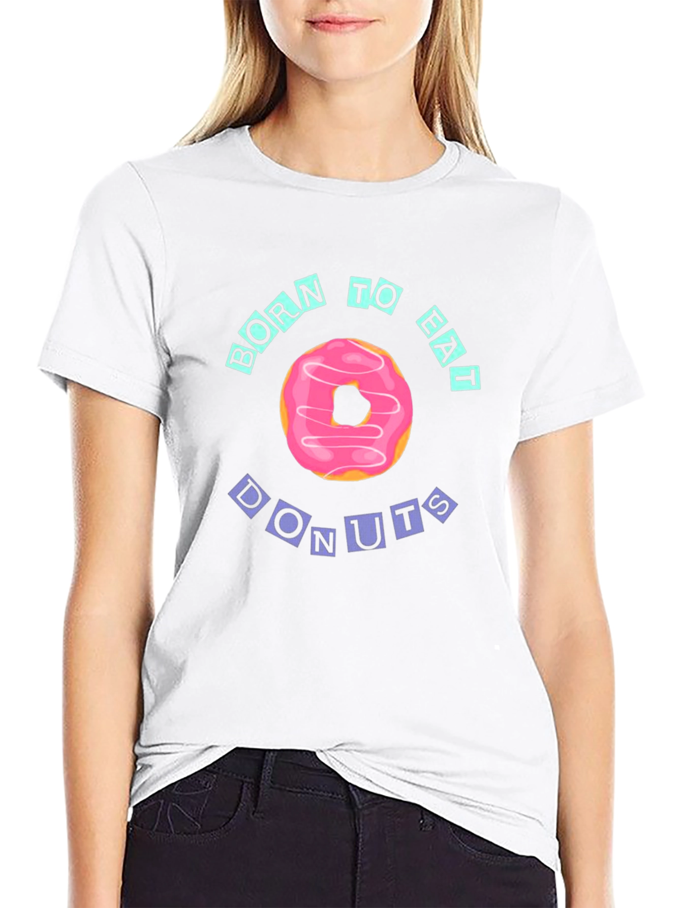 Born to Eat Donuts Graphic Tee