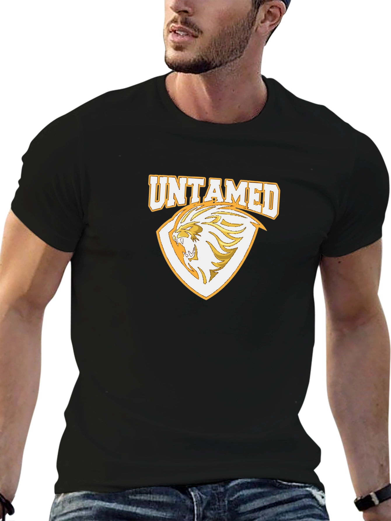 Untamed Lion Graphic Print Mens T-Shirt