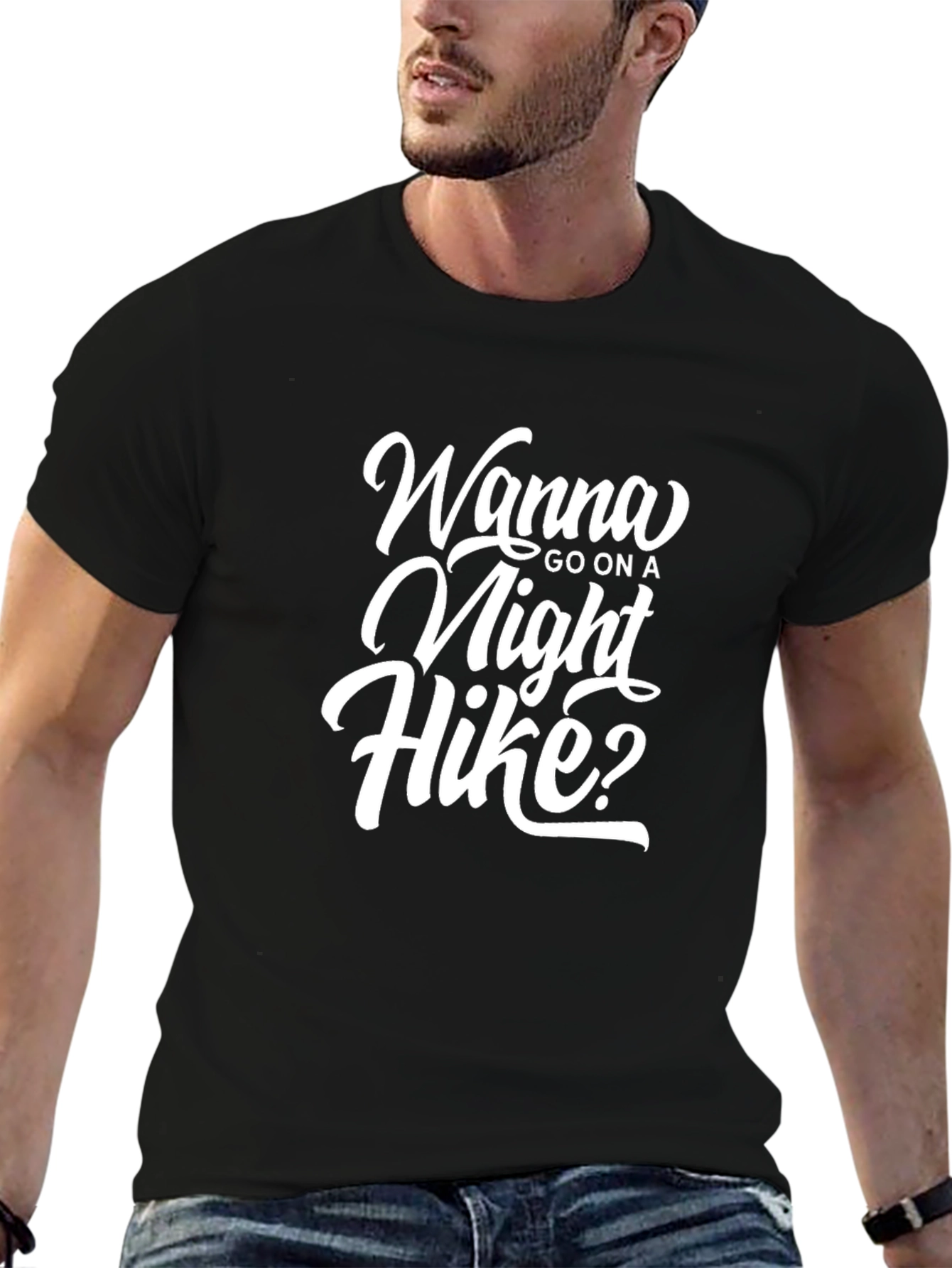 Wanna Go On A Night Hike? Graphic T-Shirt