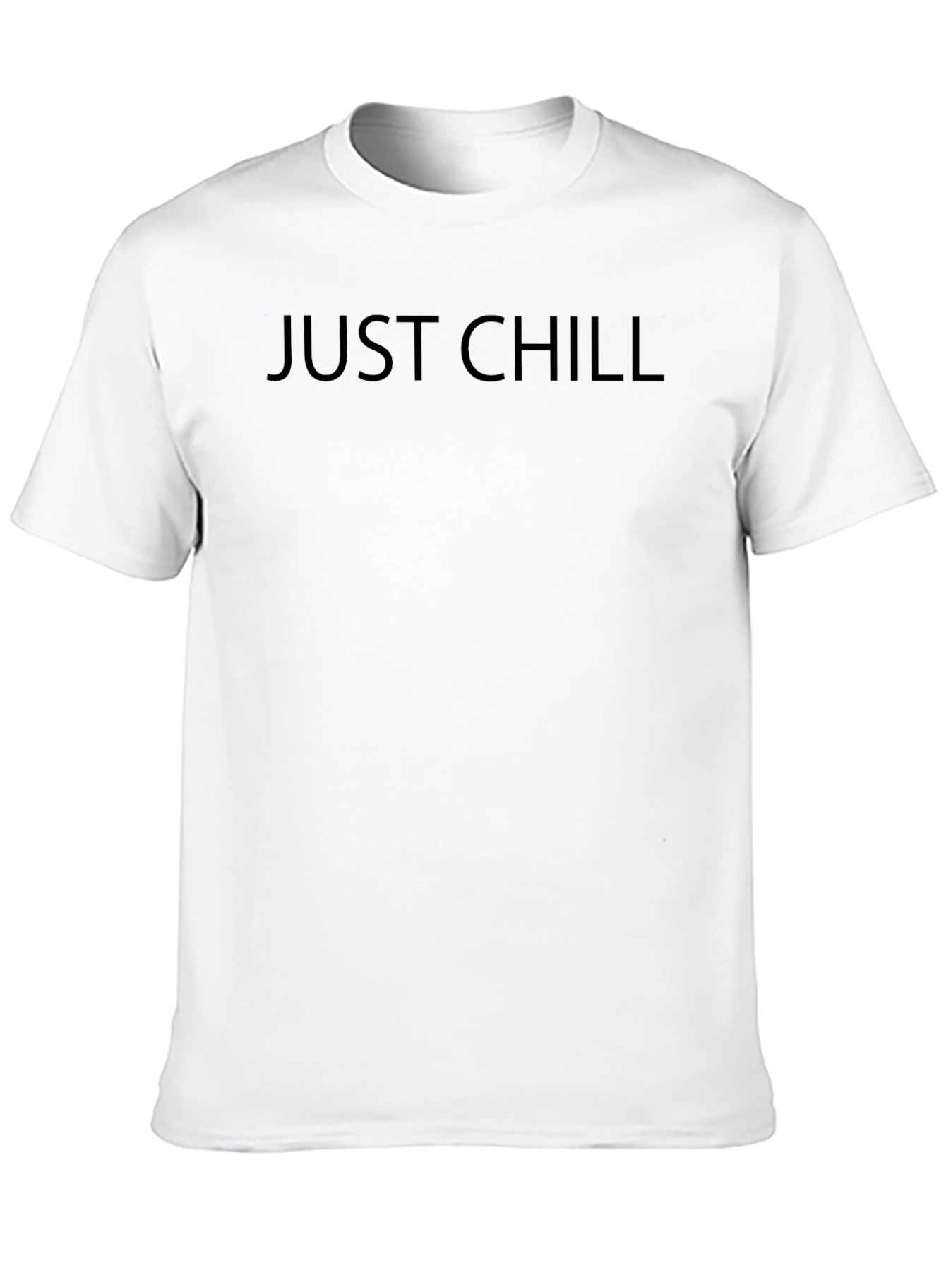 Just Chill Black Graphic Tee Shirt