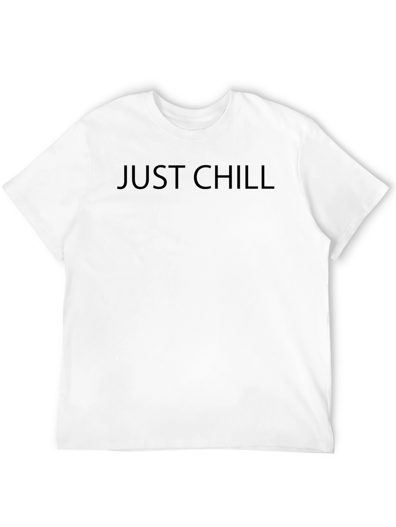 Just Chill Black Graphic Tee Shirt