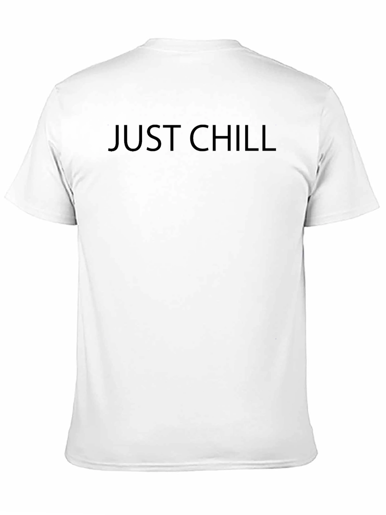 Just Chill Black Graphic Tee Shirt