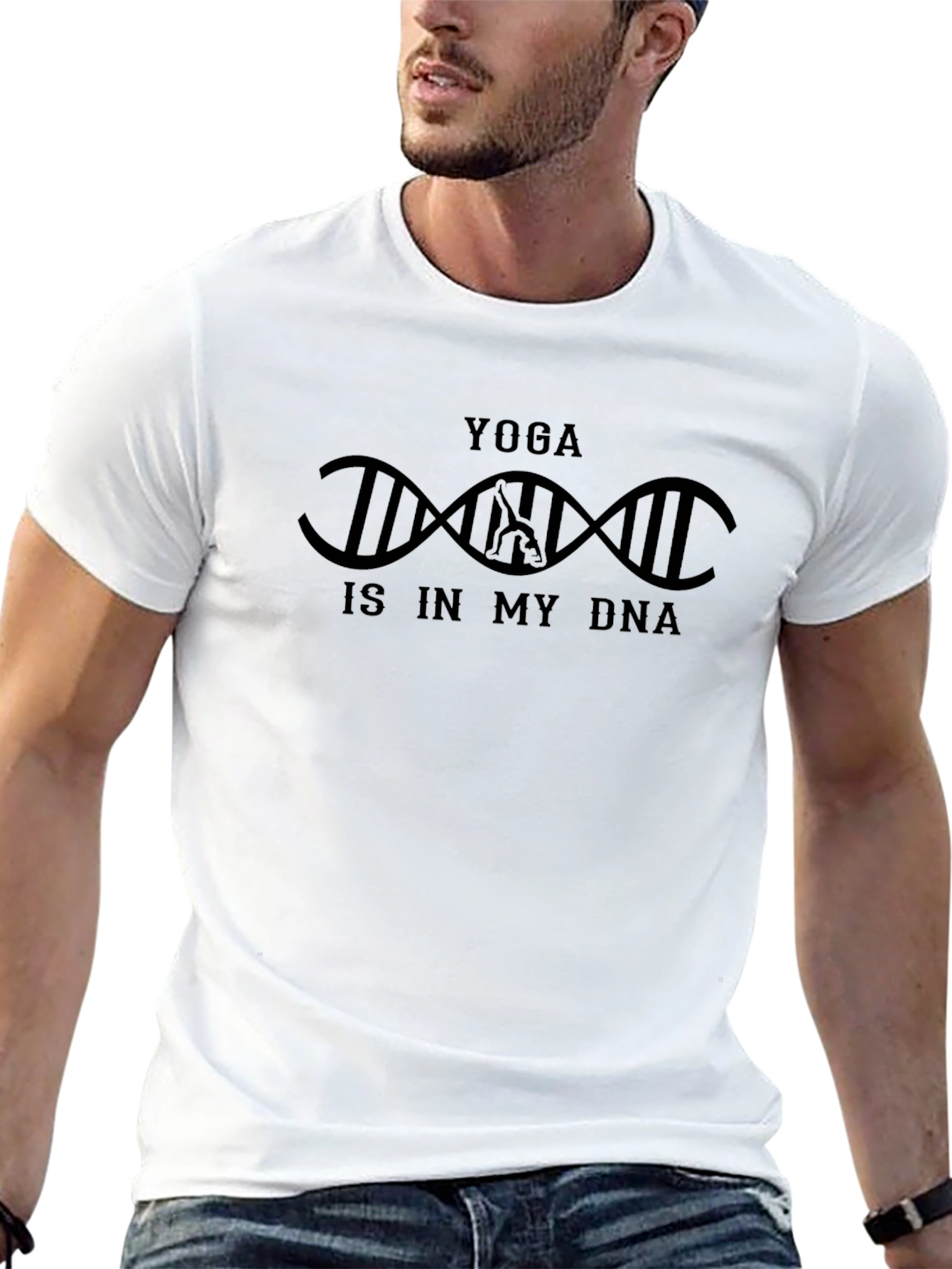 Yoga DNA T-Shirt - Black Graphic Tee