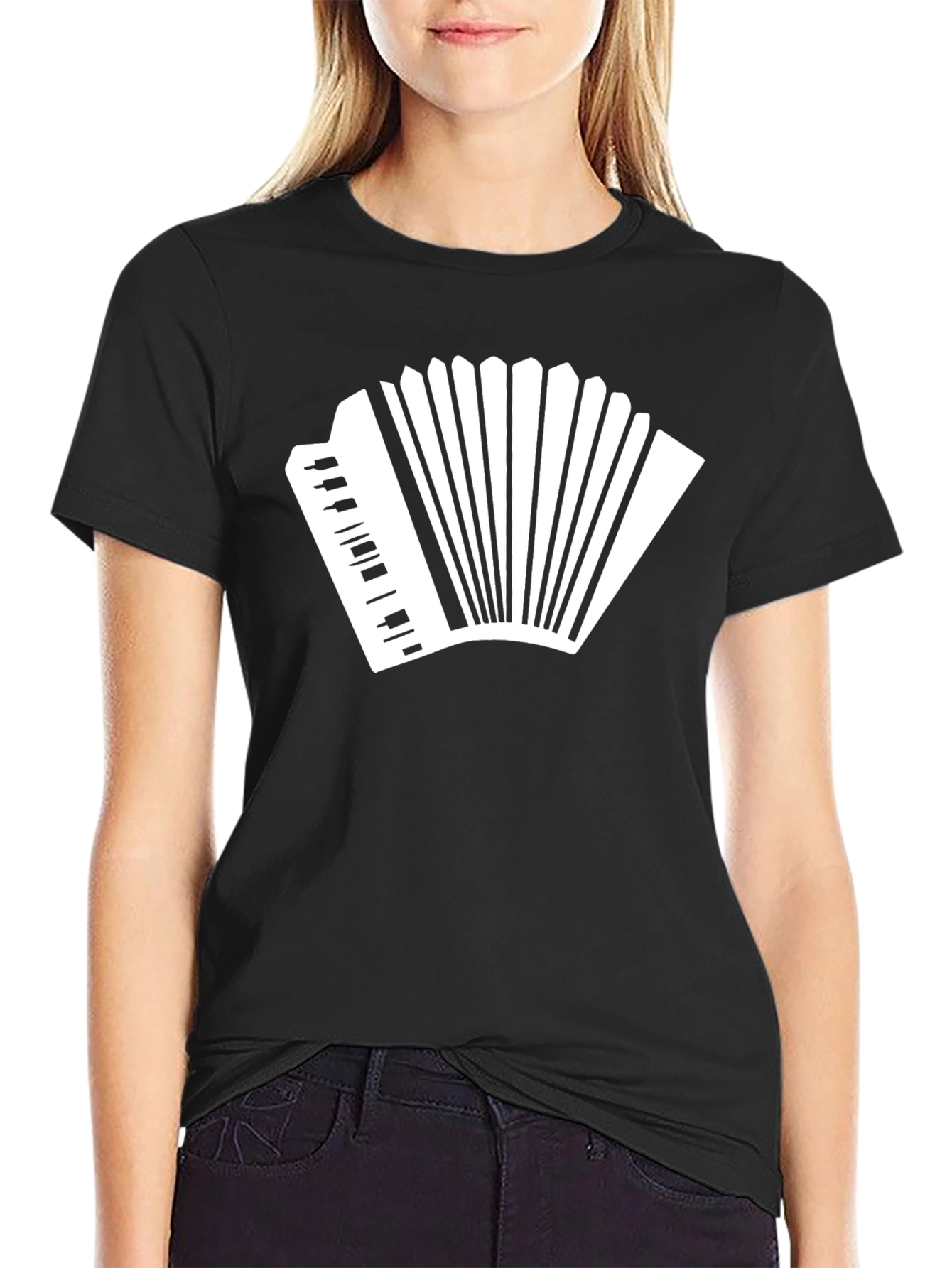 Accordion Graphic T-Shirt - Musical Style