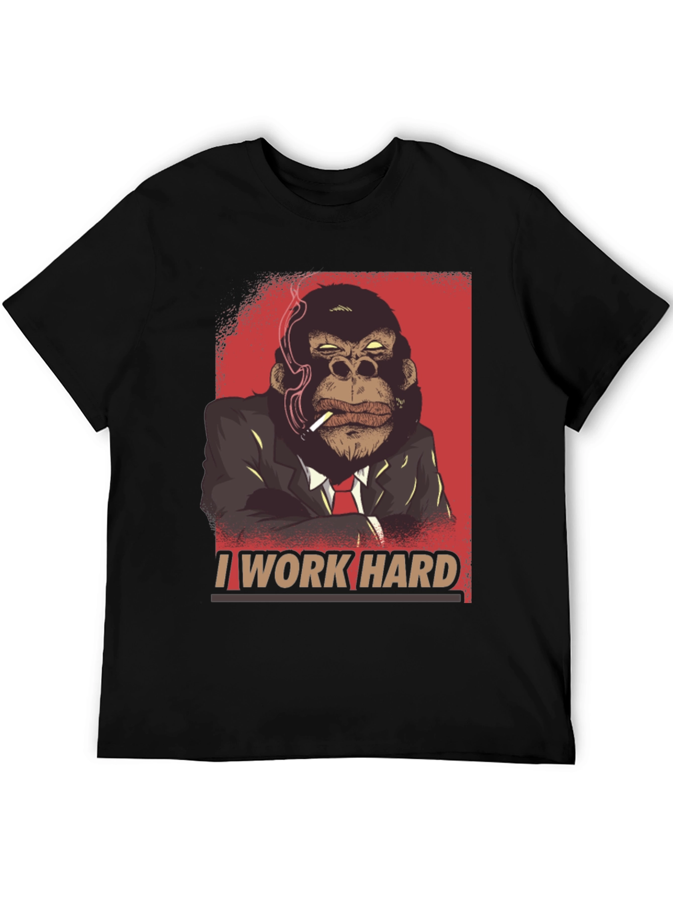 I Work Hard Gorilla Graphic Tee