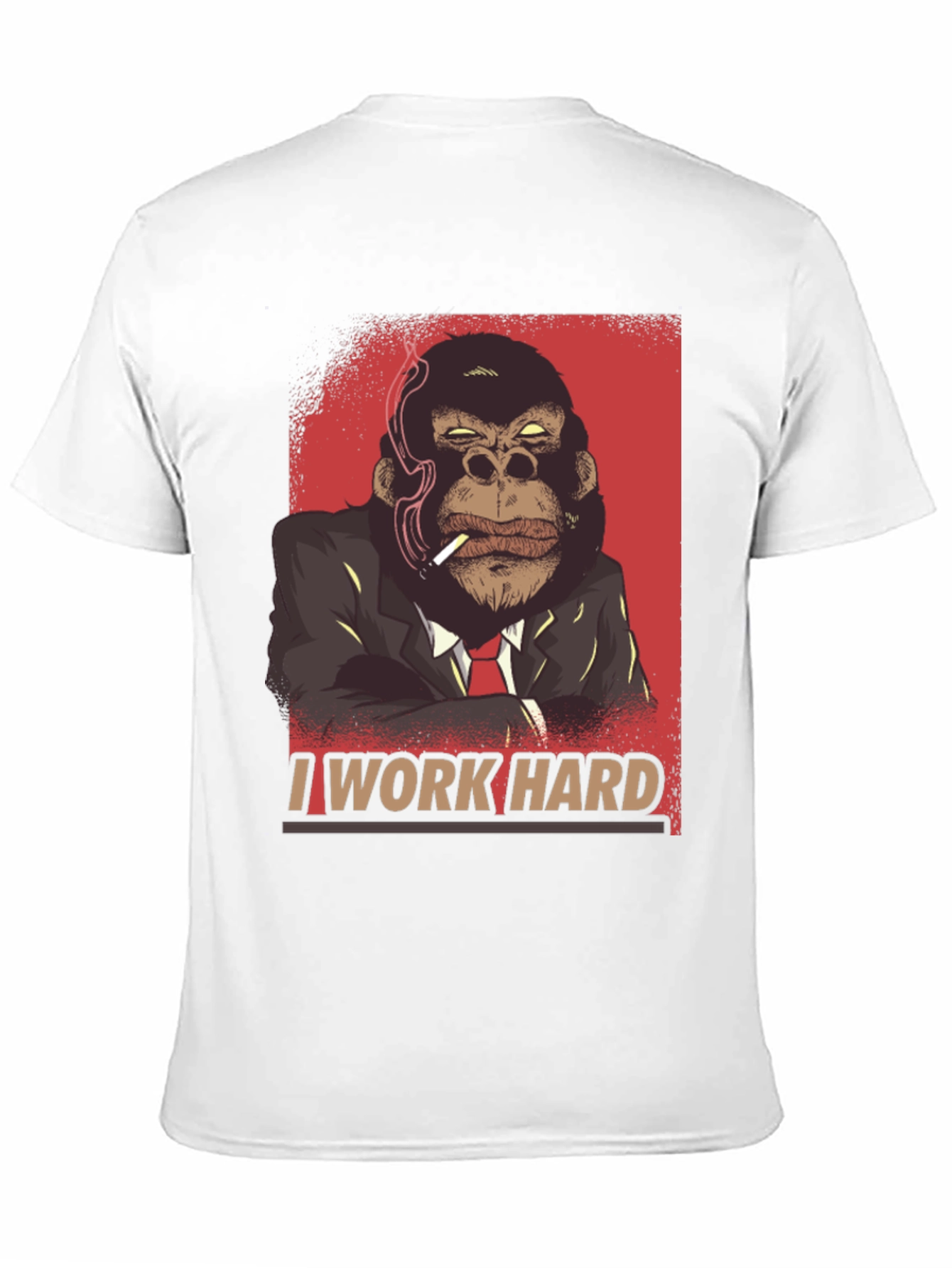 I Work Hard Gorilla Graphic Tee