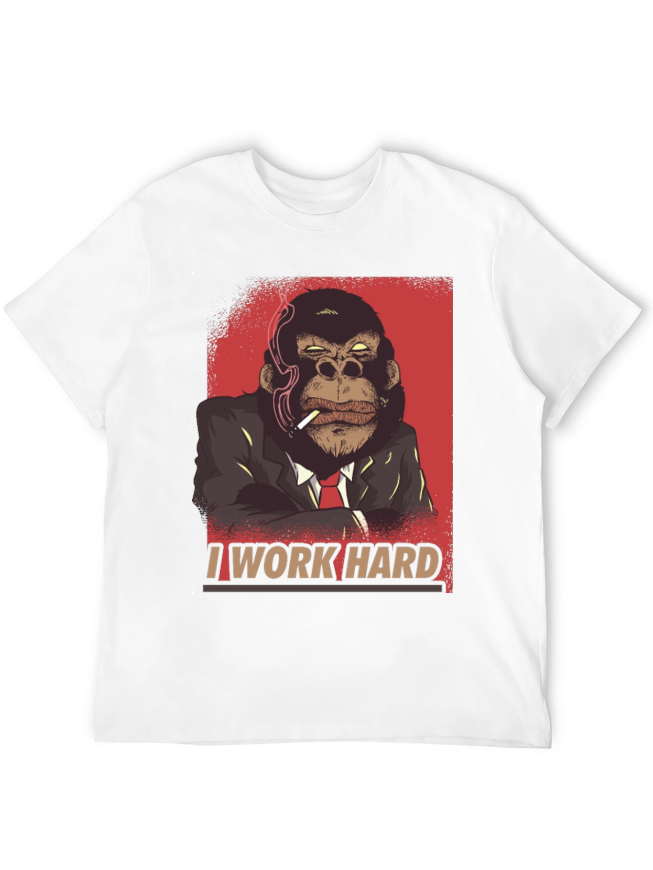 I Work Hard Gorilla Graphic Tee
