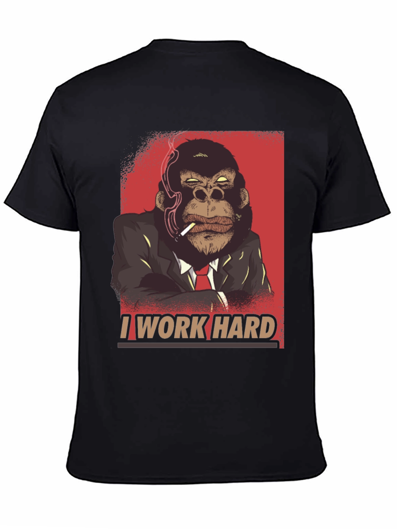 I Work Hard Gorilla Graphic Tee