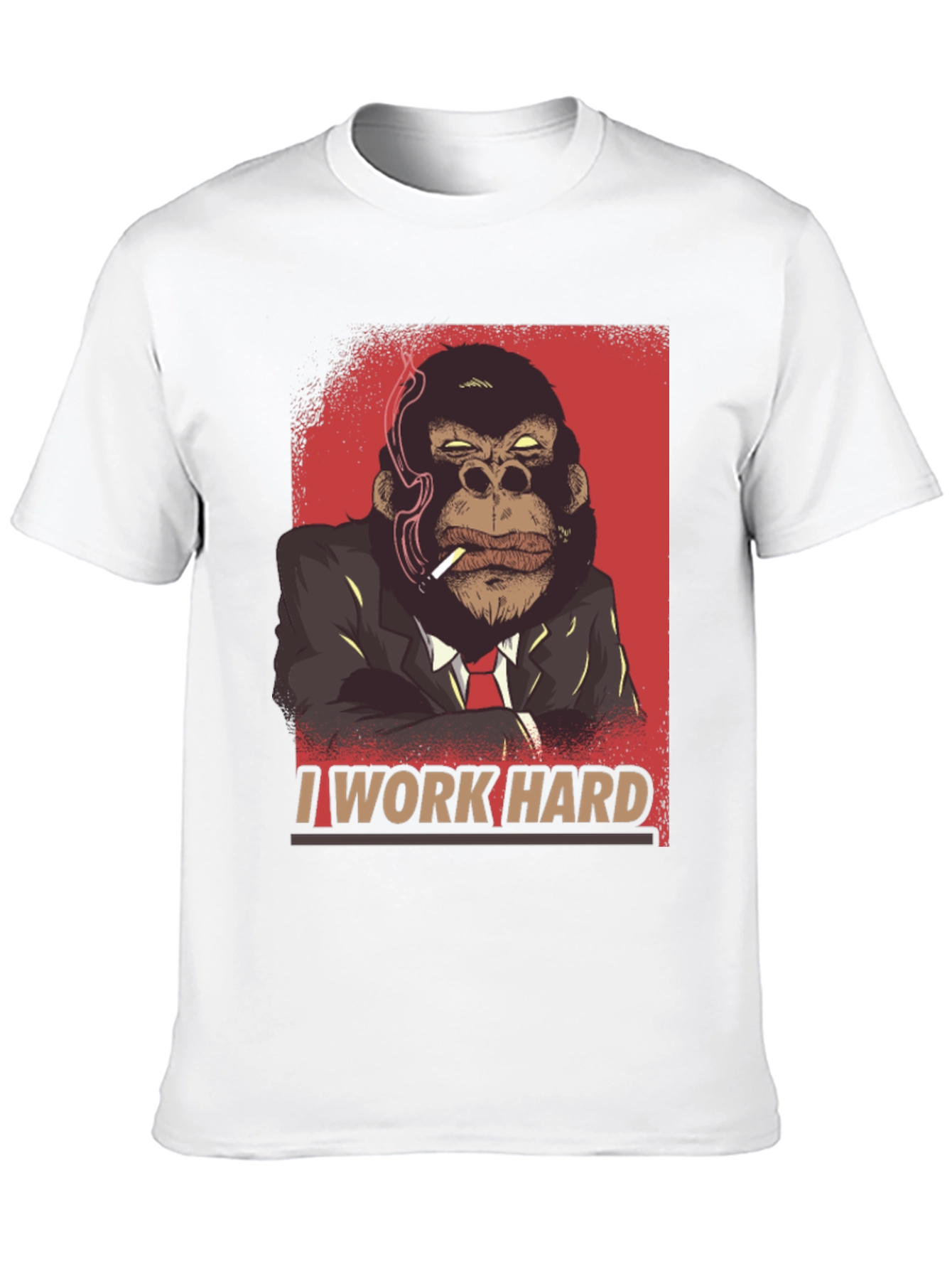 I Work Hard Gorilla Graphic Tee