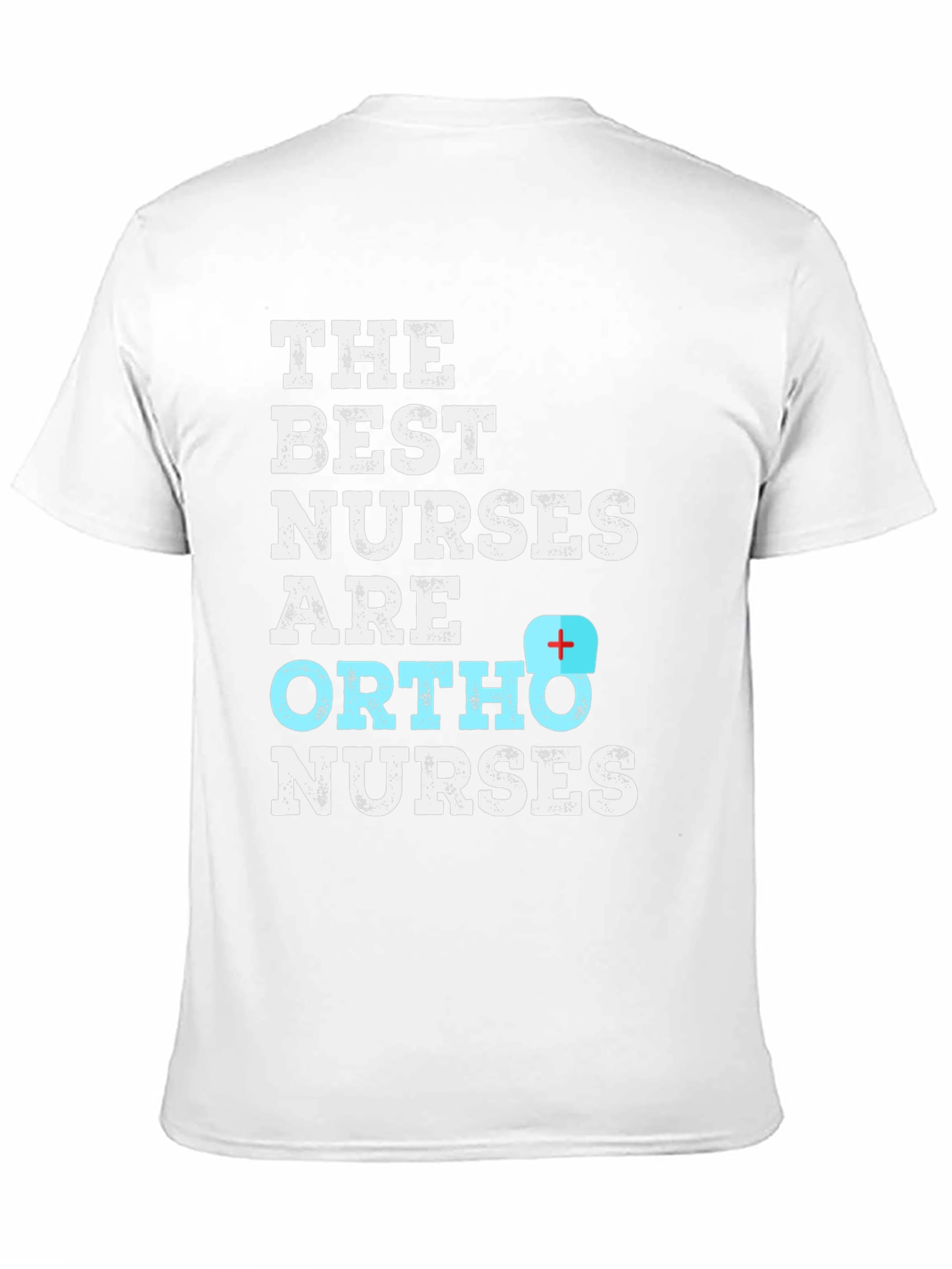Best Ortho Nurses T-Shirt - Black Cotton Blend