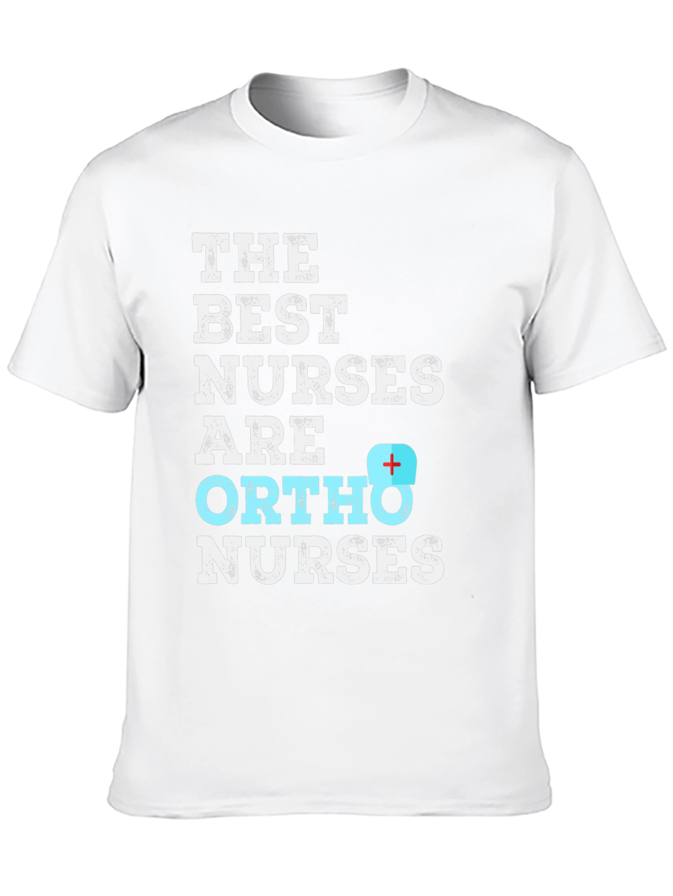 Best Ortho Nurses T-Shirt - Black Cotton Blend
