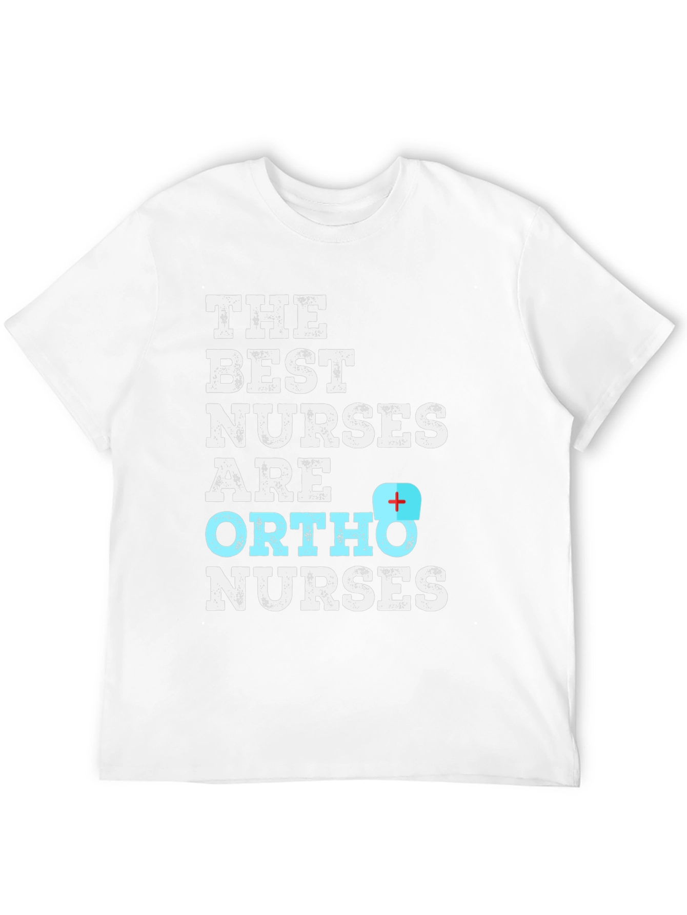 Best Ortho Nurses T-Shirt - Black Cotton Blend