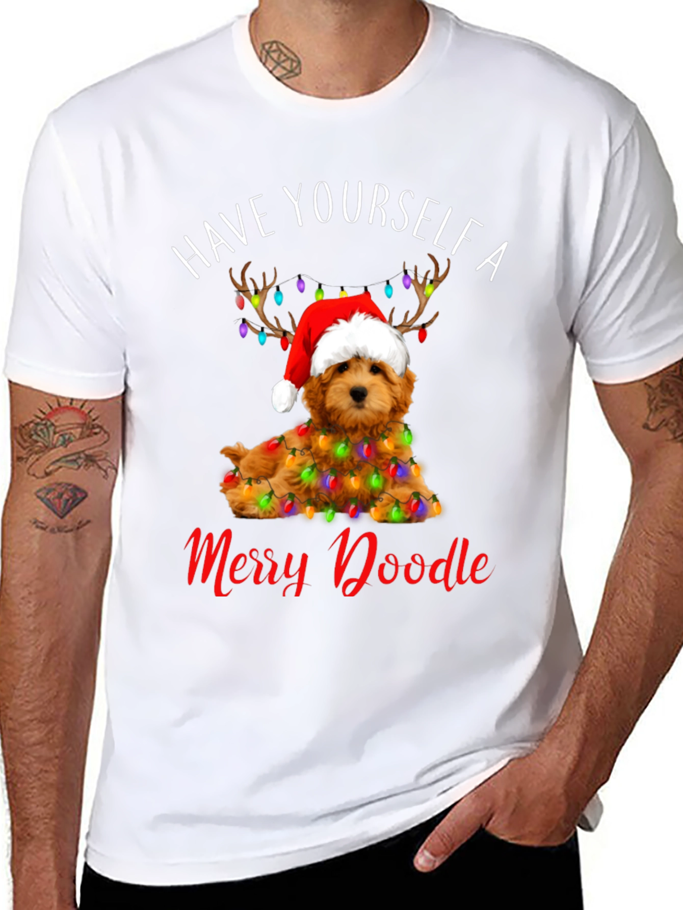 Merry Doodle Christmas T-Shirt