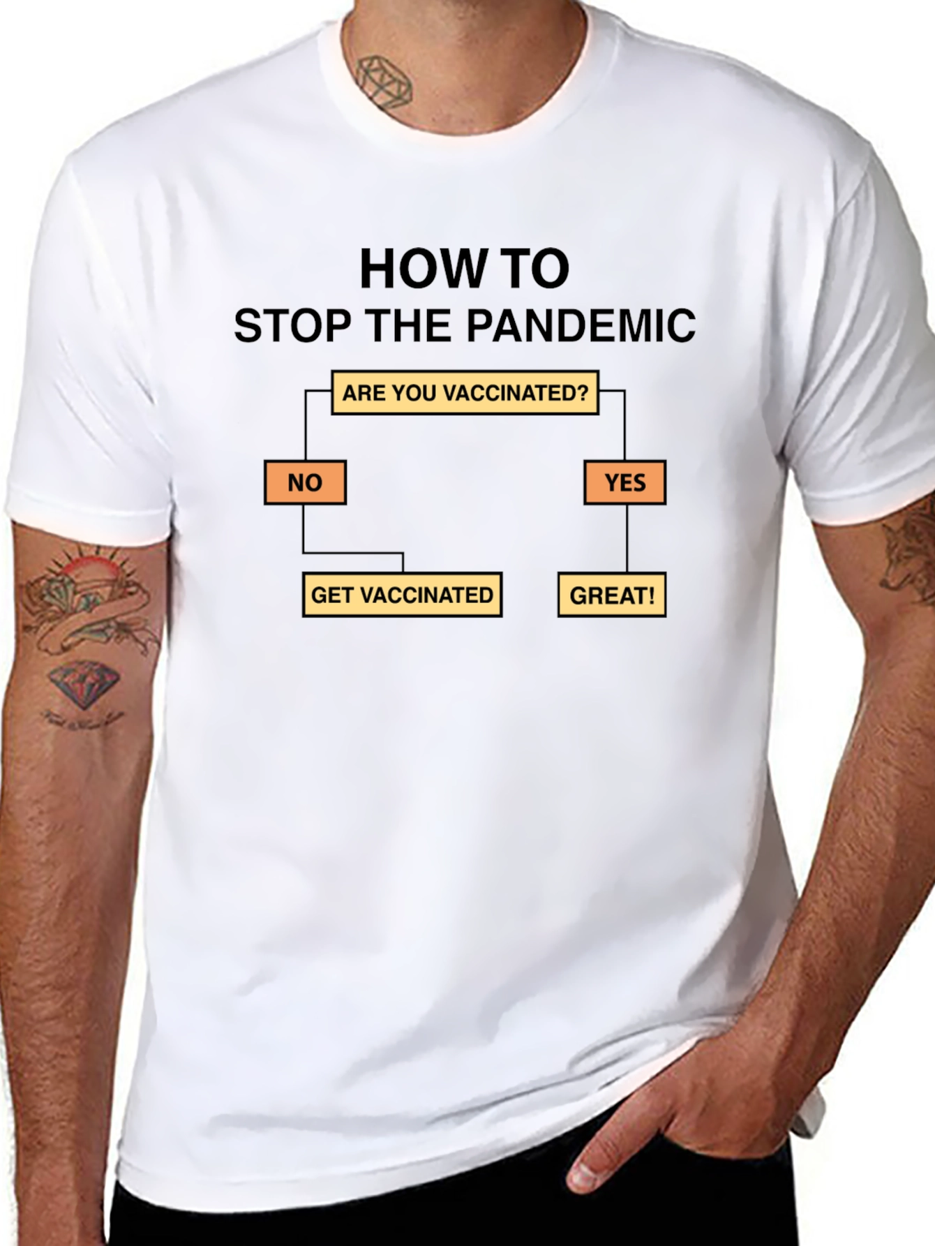 Stop the Pandemic T-Shirt - Get Vaccinated