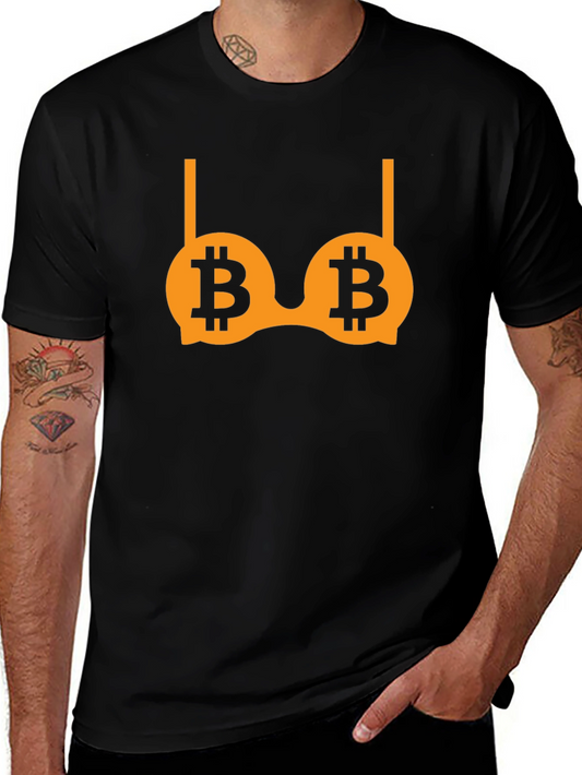 Bitcoin Bra Graphic T-Shirt - Crypto Lover Tee