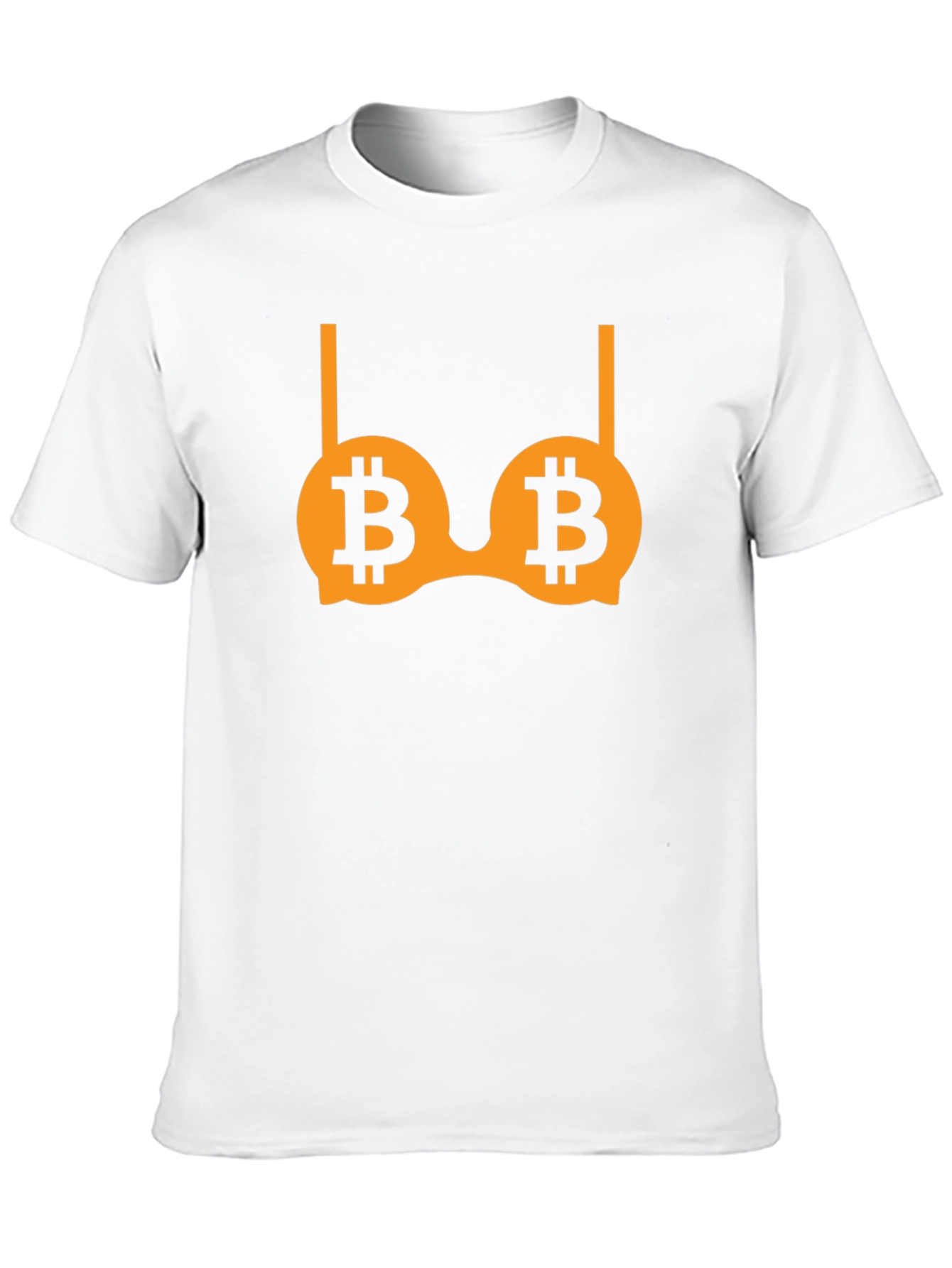 Bitcoin Bra Graphic T-Shirt - Crypto Lover Tee