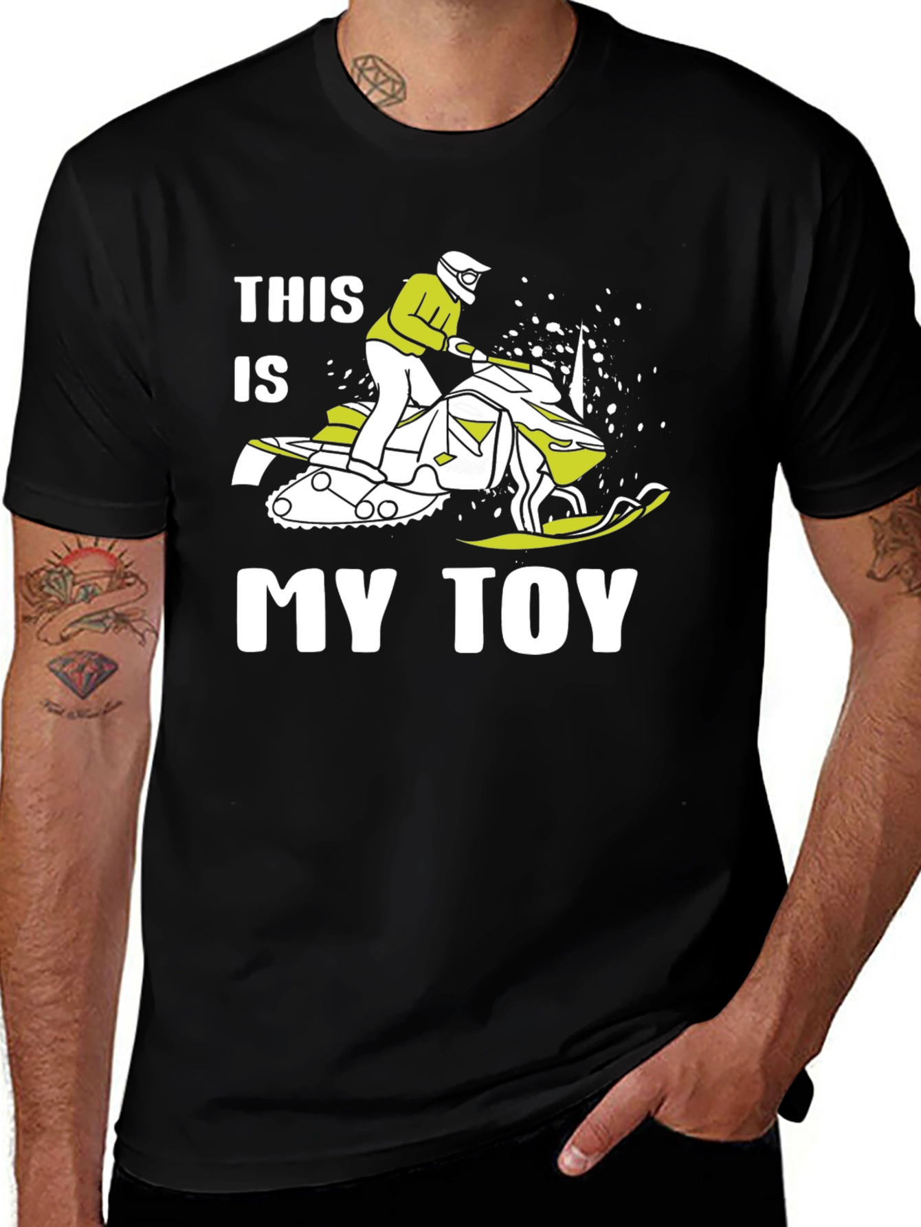 This Is My Toy Snowmobile Graphic T-Shirt