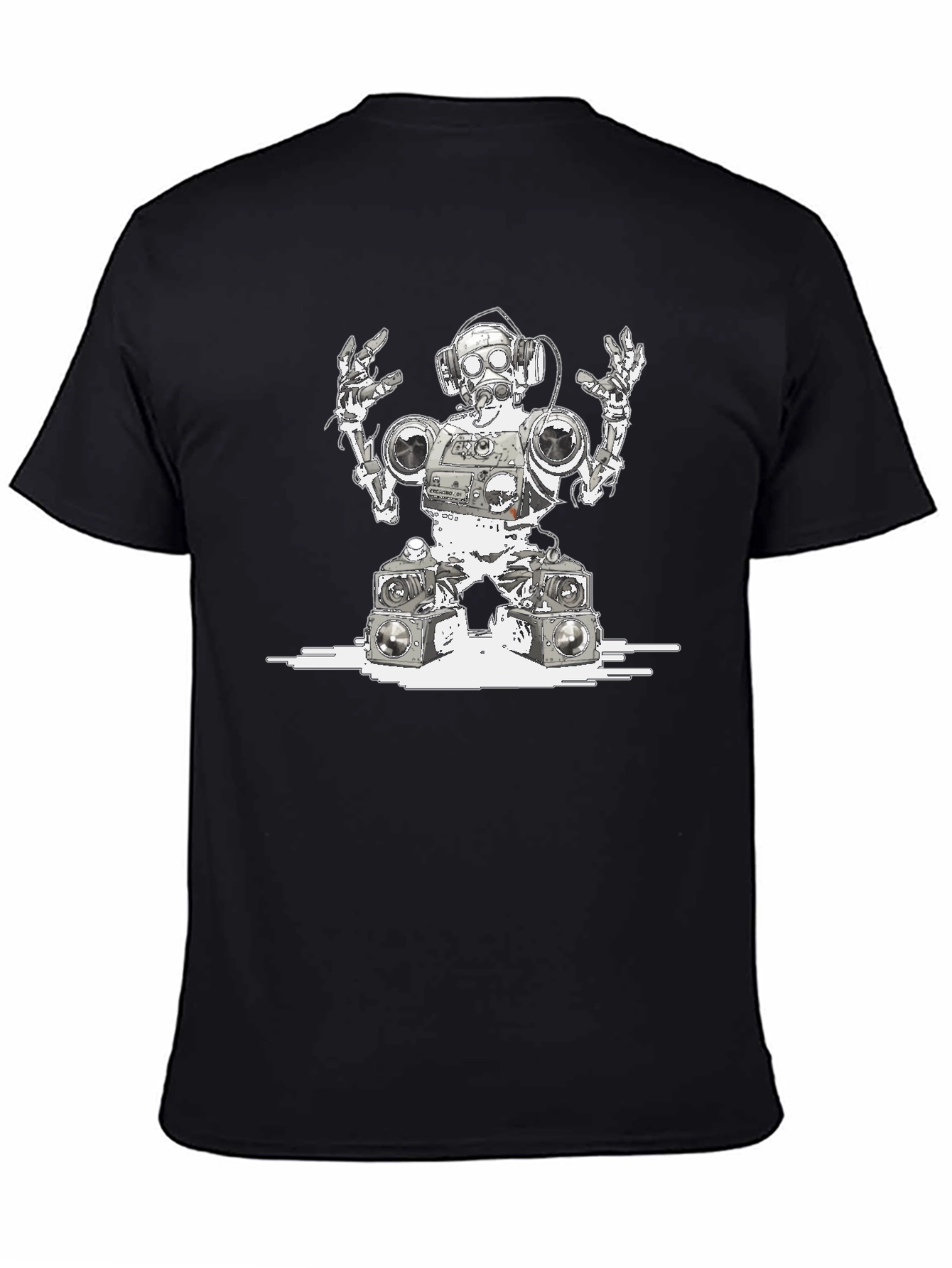 Robot DJ Graphic T-Shirt - Unique Streetwear Style