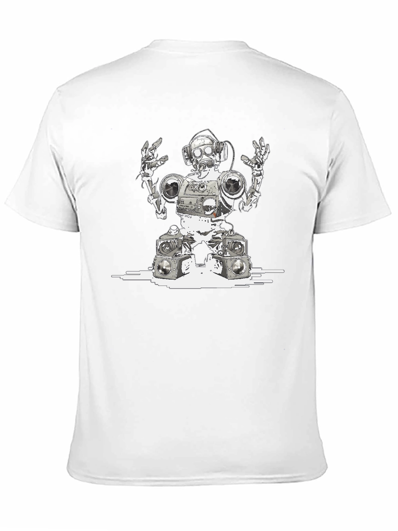 Robot DJ Graphic T-Shirt - Unique Streetwear Style