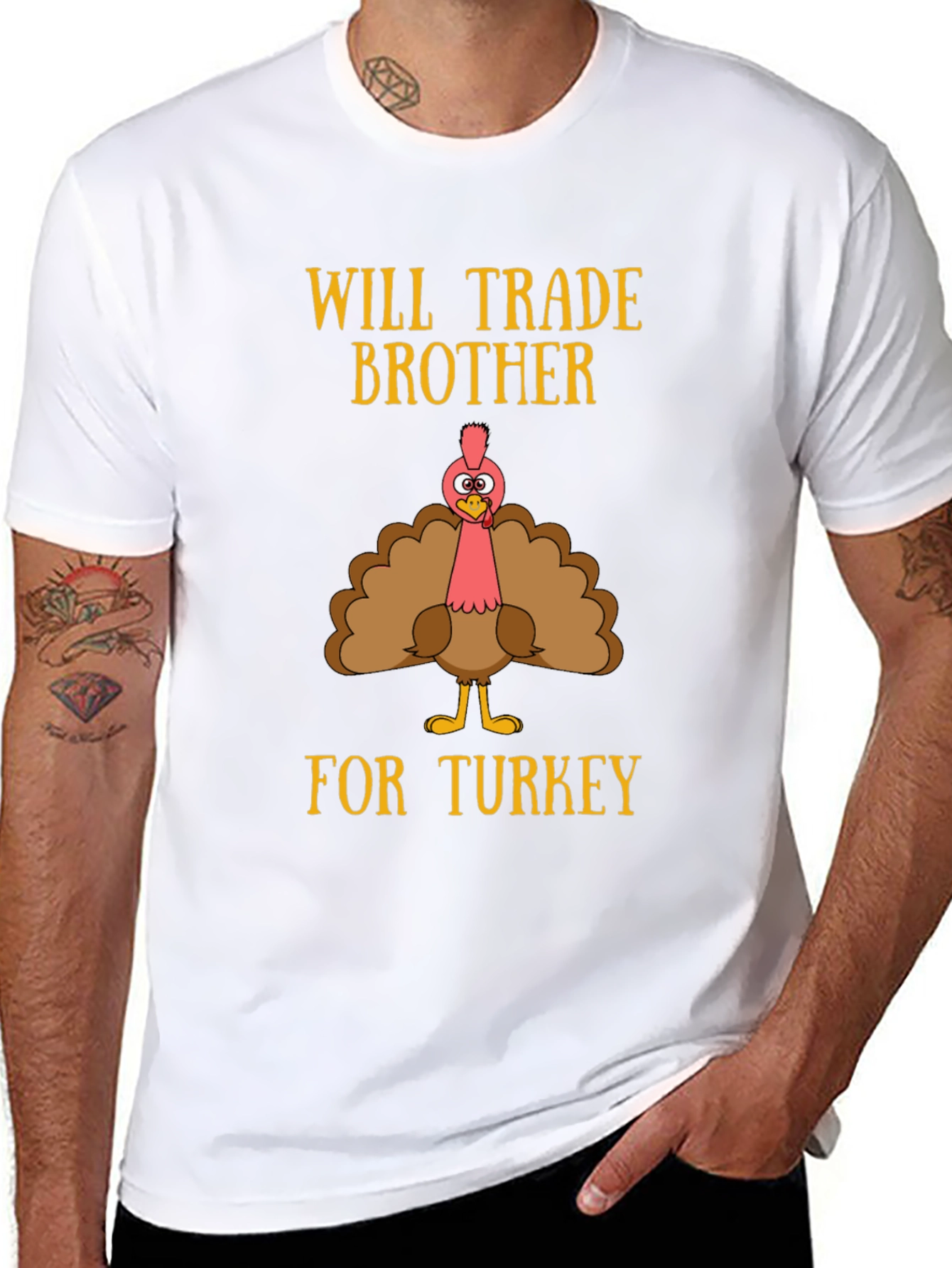 Funny Thanksgiving Will Trade Brother for Turkey T-Shirt