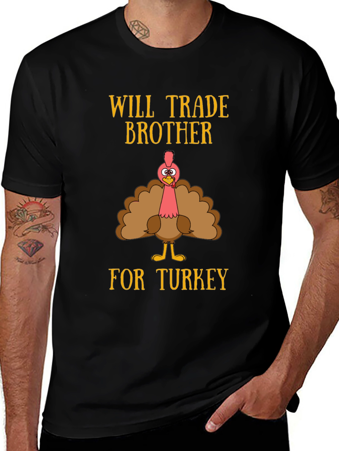 Funny Thanksgiving Will Trade Brother for Turkey T-Shirt