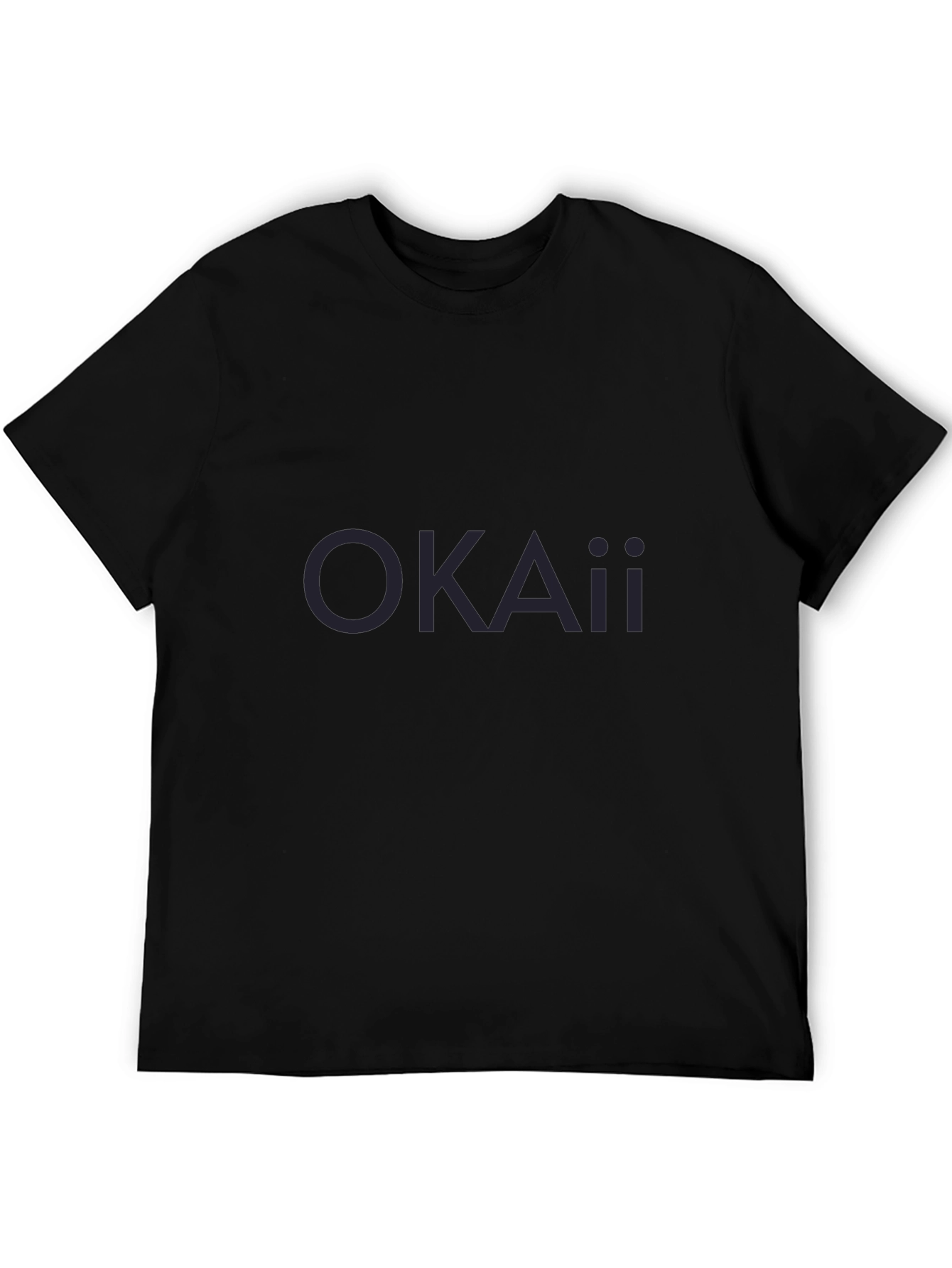 Mens Basic Black Crew Neck T-Shirt