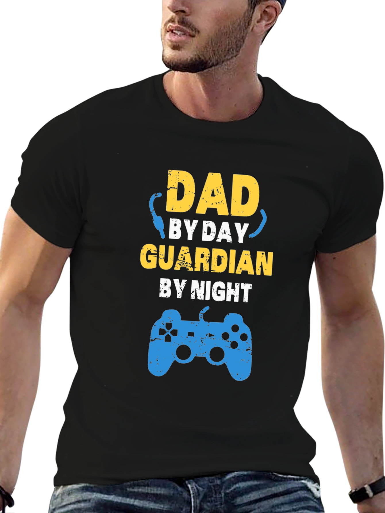 Dad By Day Guardian By Night Gaming T-Shirt
