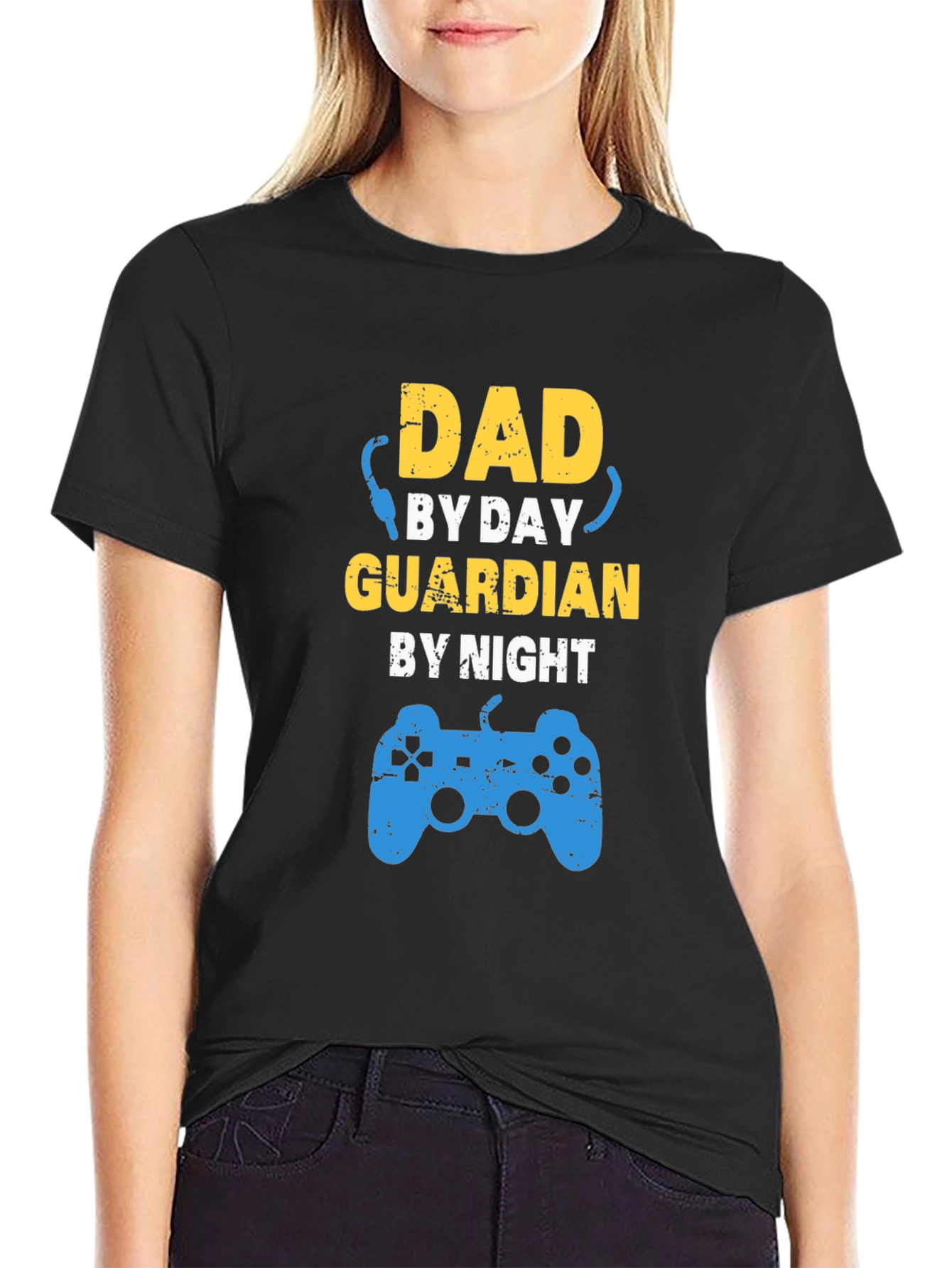 Dad By Day Guardian By Night Gaming T-Shirt