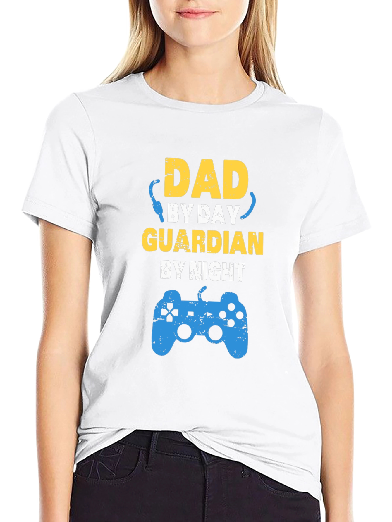 Dad By Day Guardian By Night Gaming T-Shirt