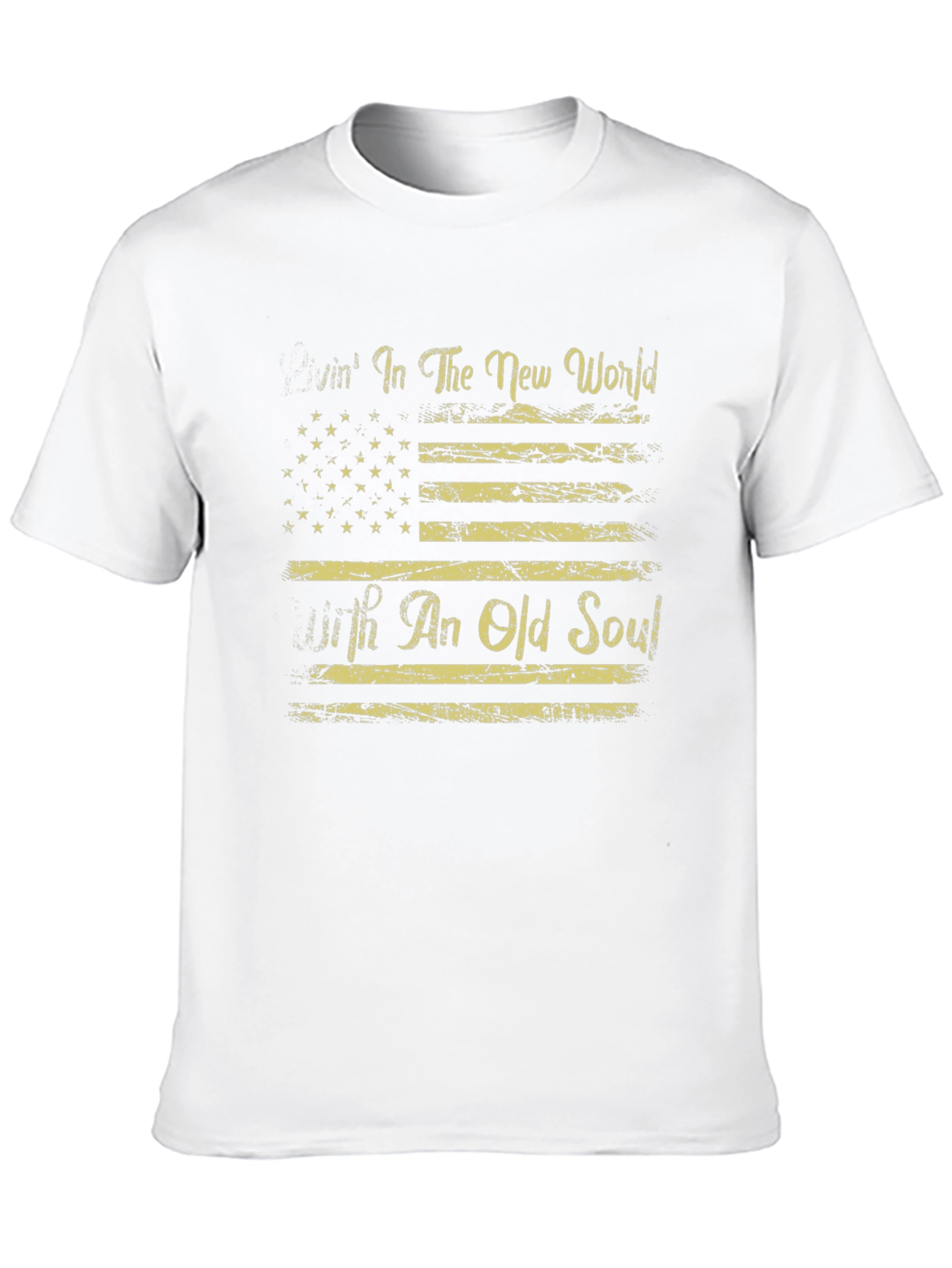 American Flag T-Shirt Livin in The New World