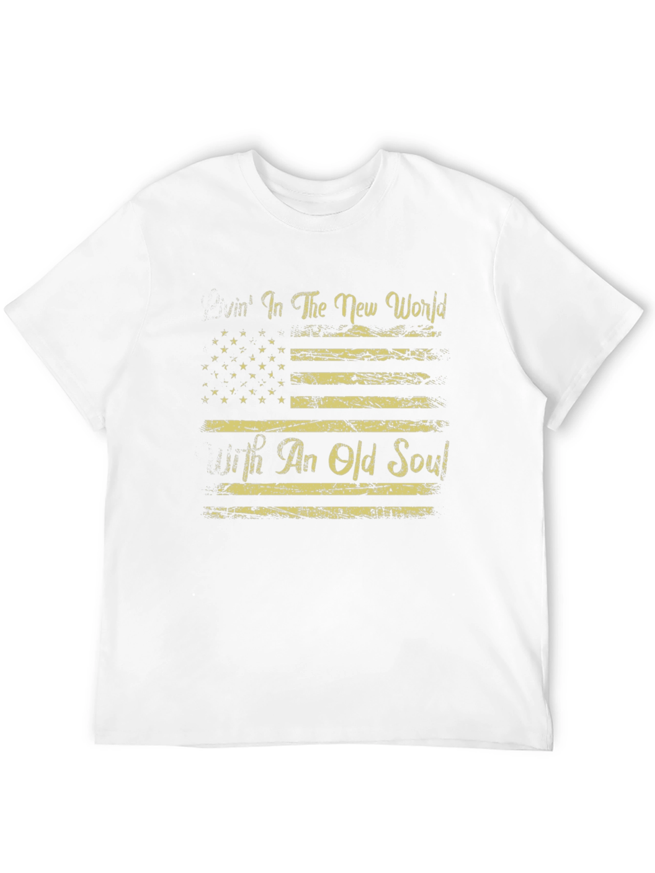 American Flag T-Shirt Livin in The New World