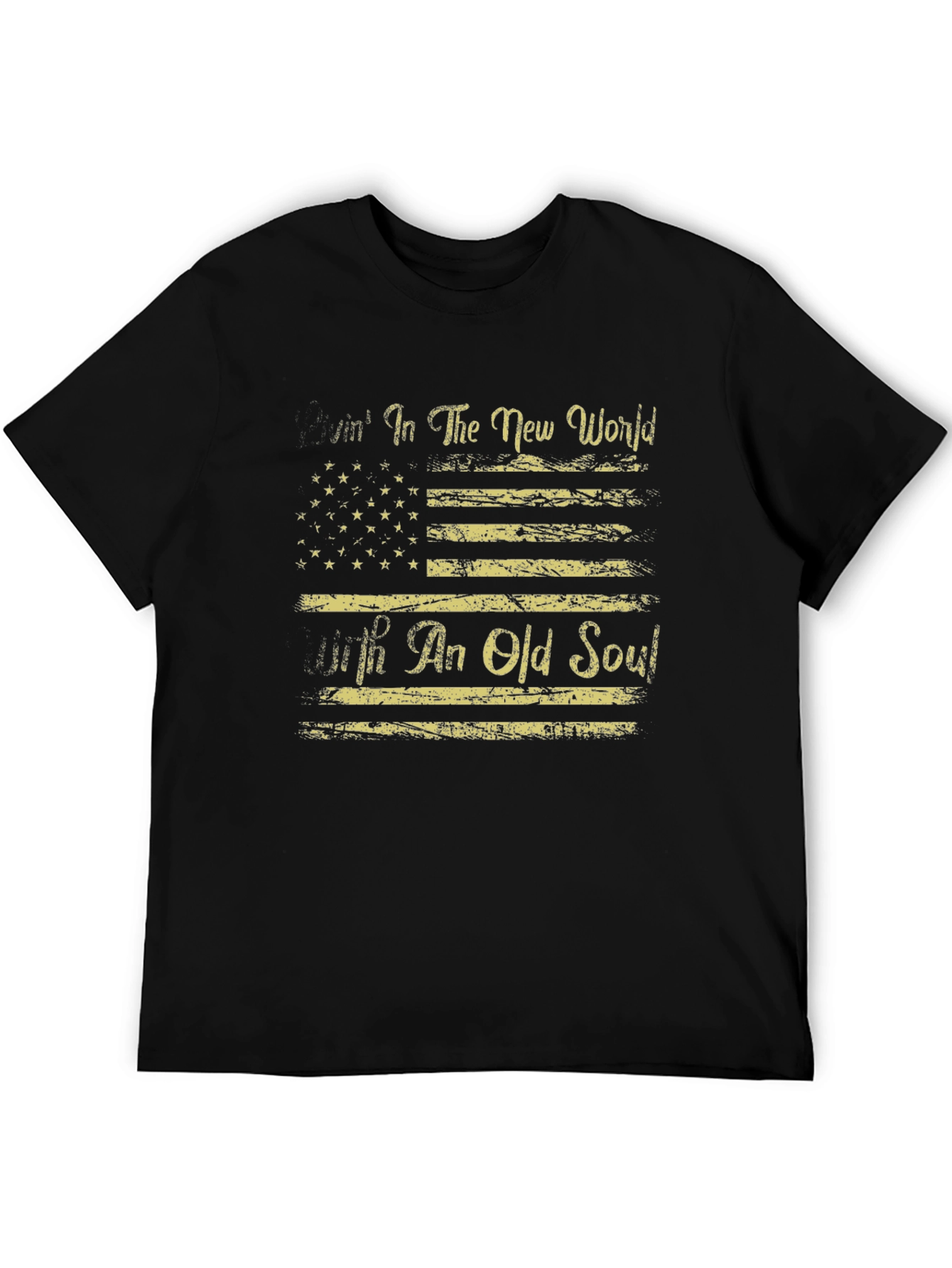 American Flag T-Shirt Livin in The New World