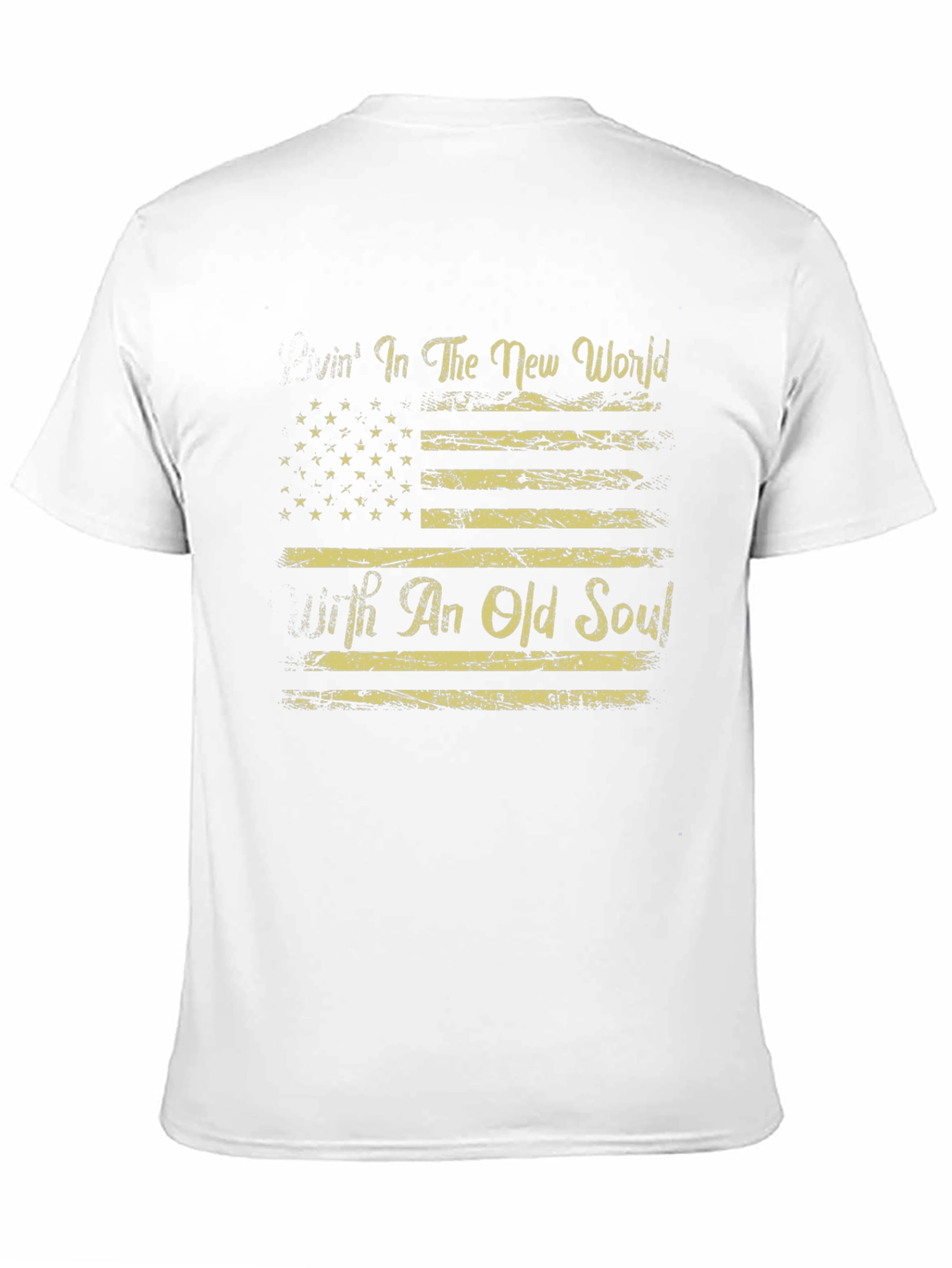 American Flag T-Shirt Livin in The New World