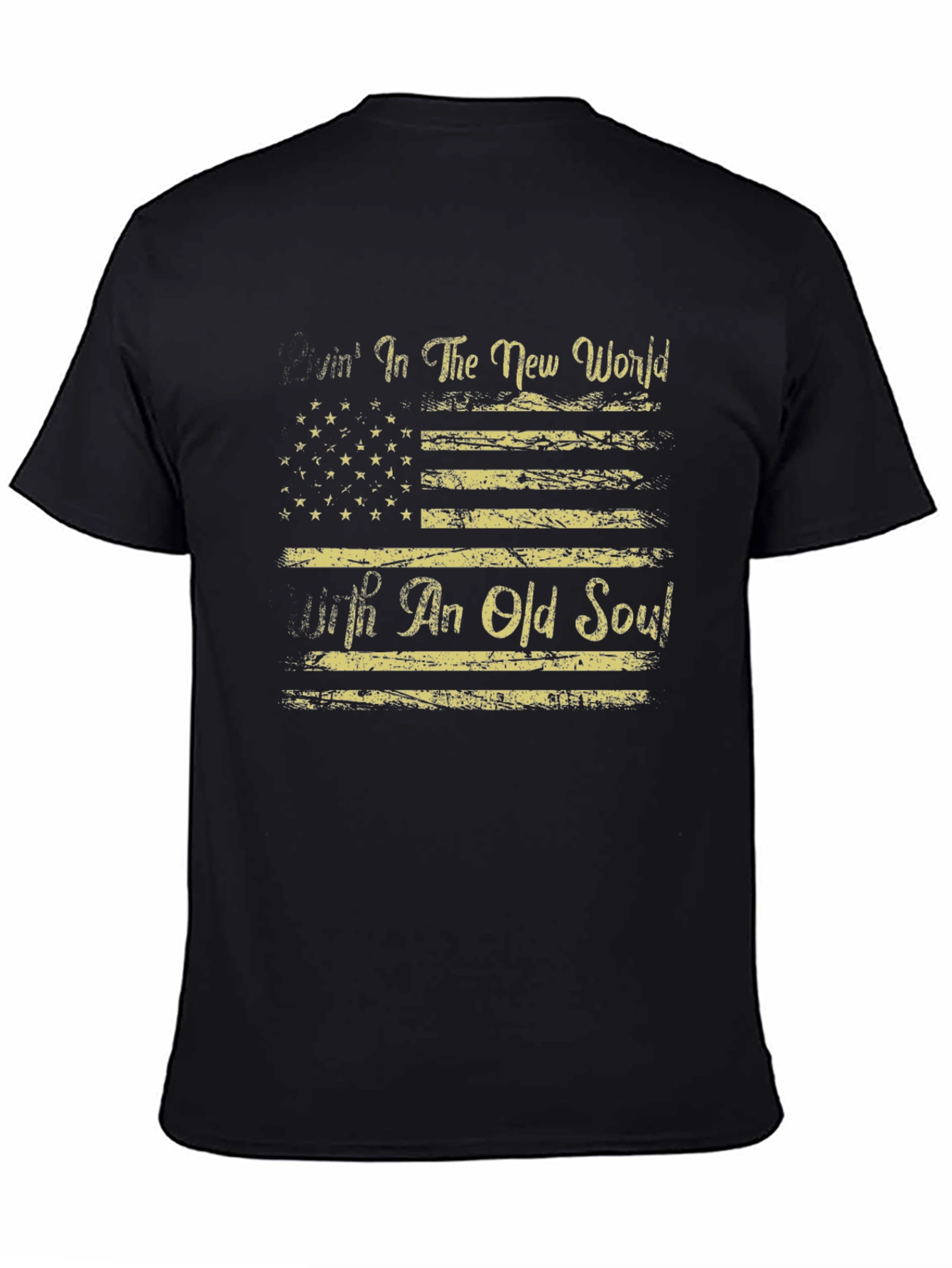 American Flag T-Shirt Livin in The New World
