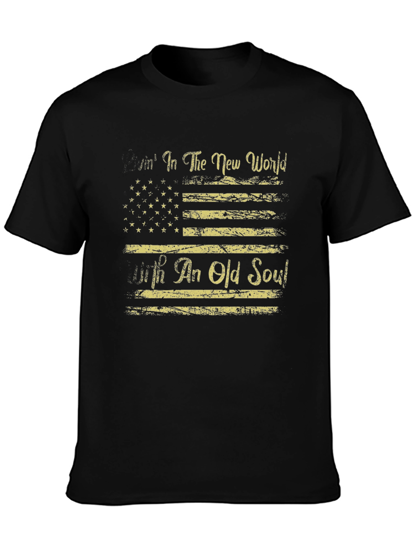 American Flag T-Shirt Livin in The New World