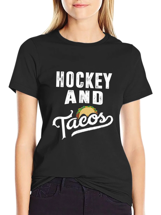 Hockey and Tacos Graphic T-Shirt