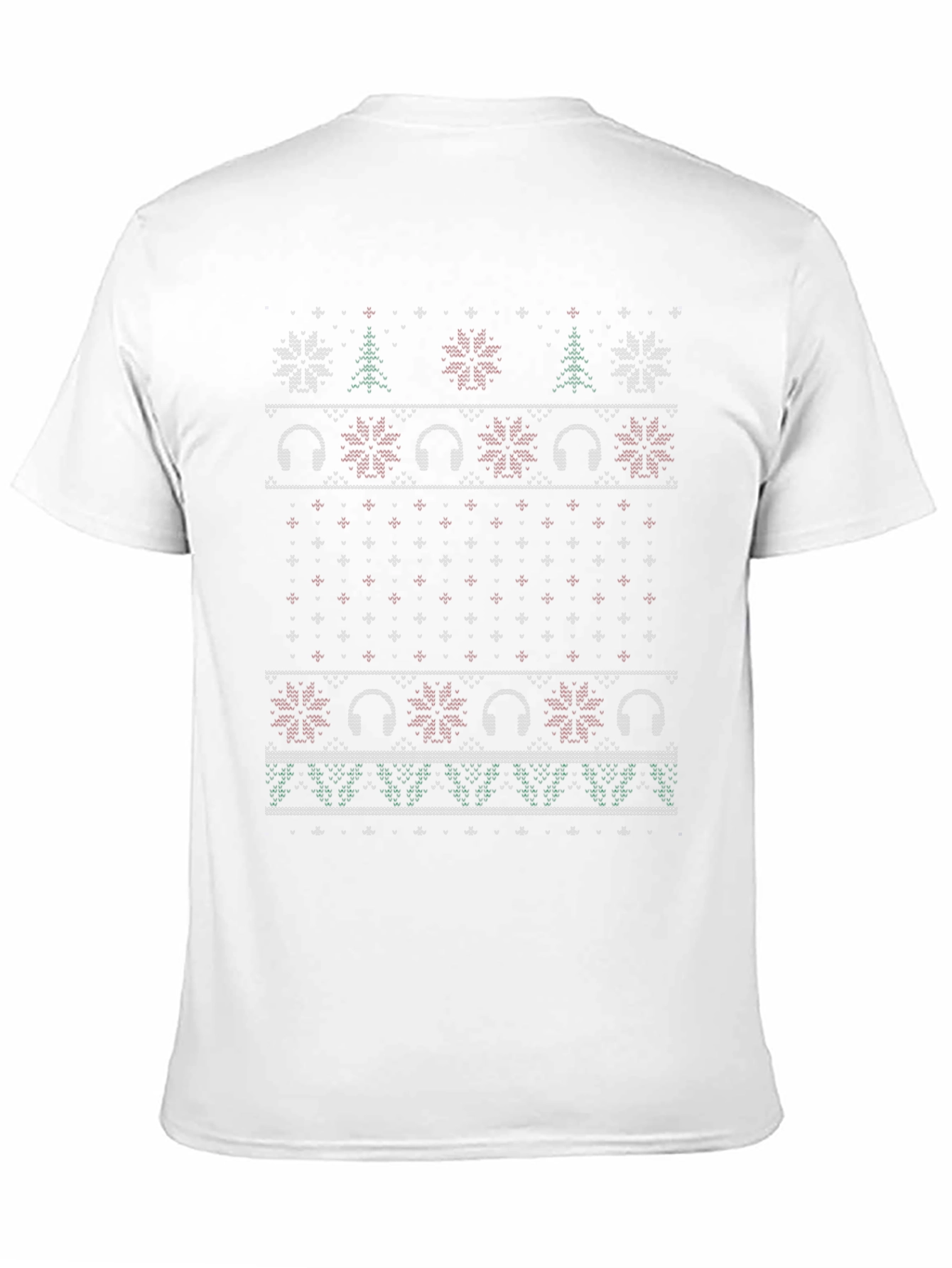 Ugly Christmas Sweater DJ Headphone T-Shirt