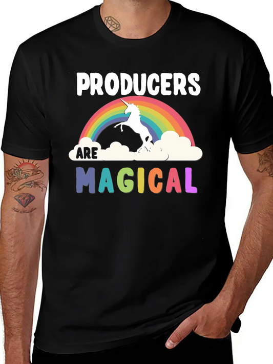 Producers Are Magical Unicorn Rainbow T-Shirt