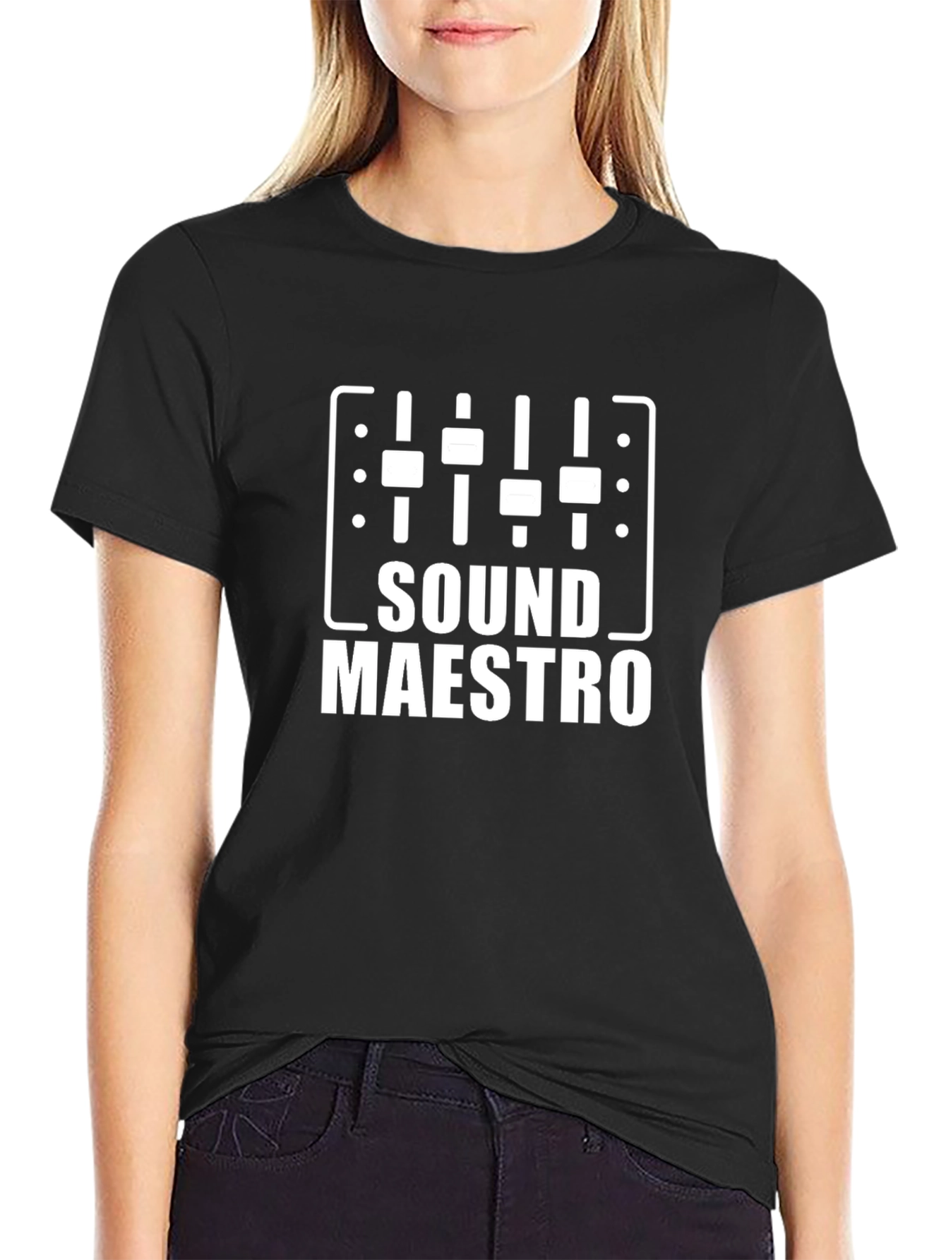 Sound Maestro Black Graphic Tee