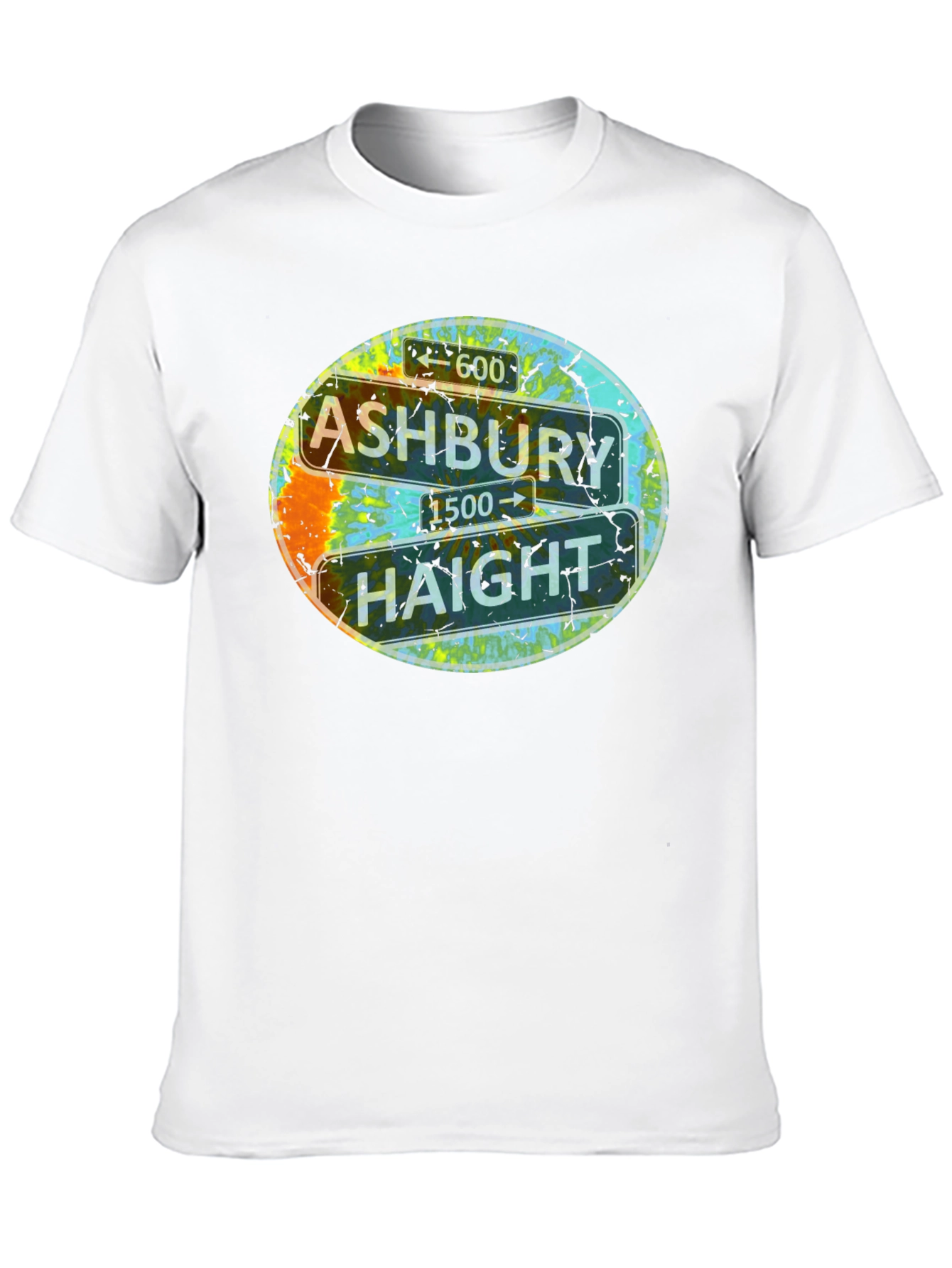 Ashbury Haight Sign T-Shirt - San Francisco Street Tee