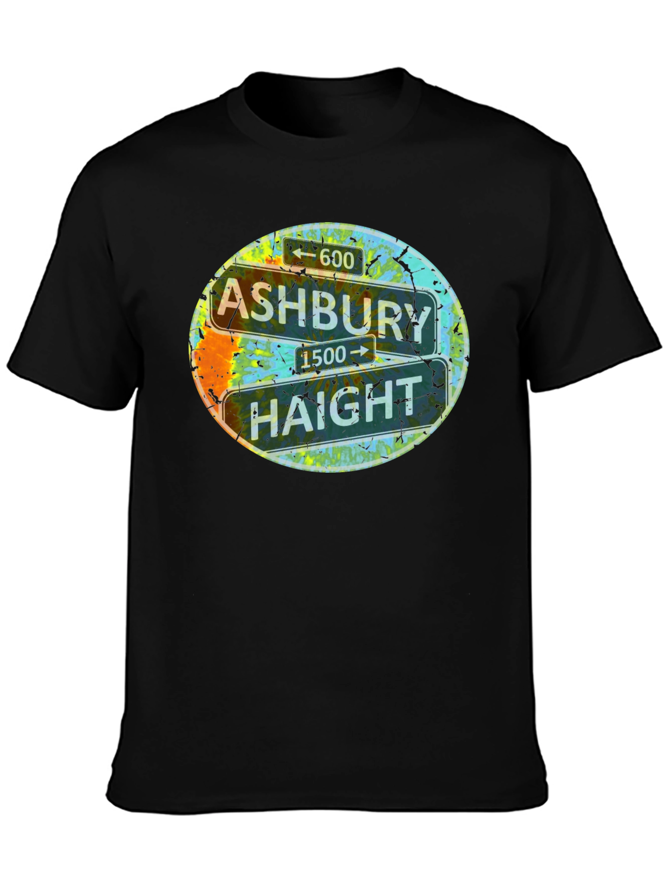 Ashbury Haight Sign T-Shirt - San Francisco Street Tee
