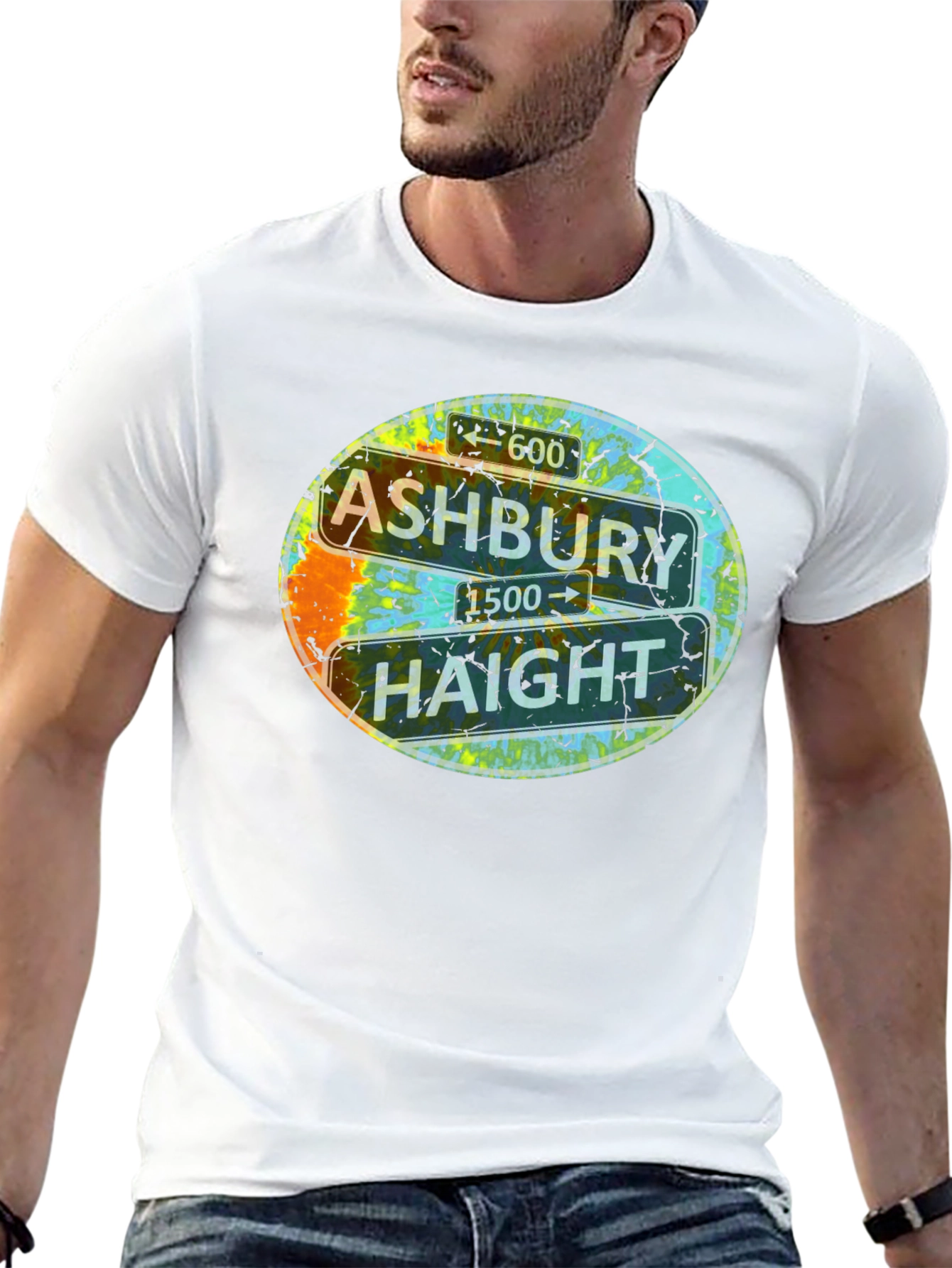 Ashbury Haight Sign T-Shirt - San Francisco Street Tee
