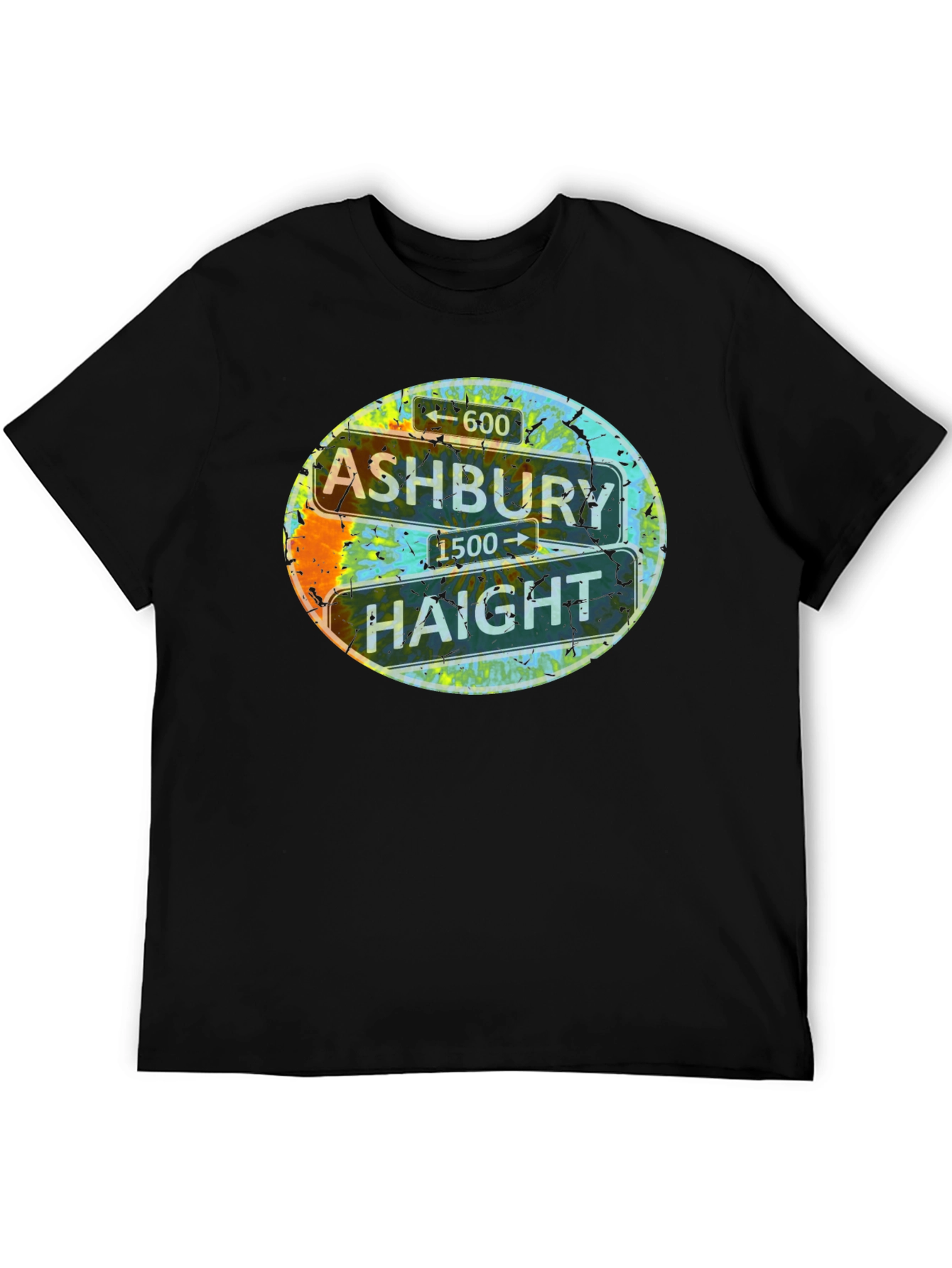 Ashbury Haight Sign T-Shirt - San Francisco Street Tee