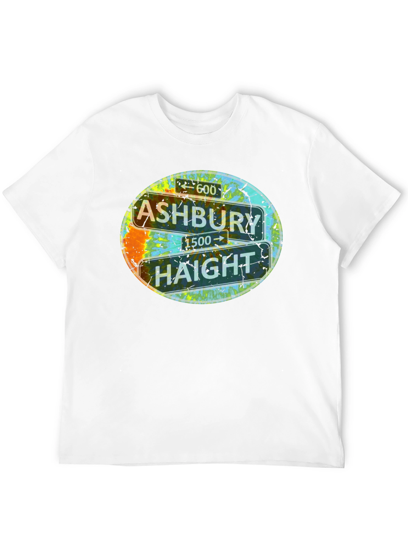 Ashbury Haight Sign T-Shirt - San Francisco Street Tee