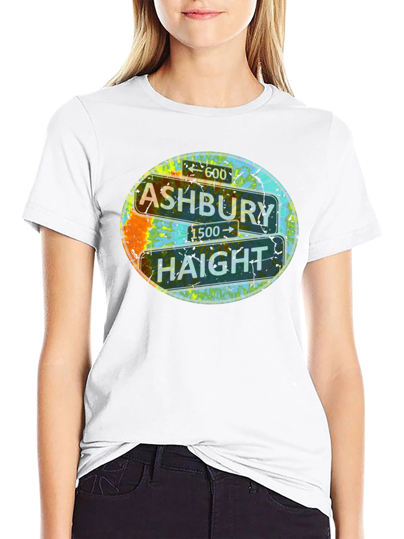 Ashbury Haight Sign T-Shirt - San Francisco Street Tee