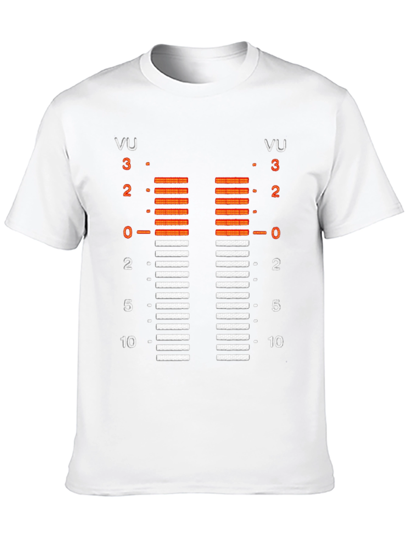VU Meter Graphic Tee - Retro Audio Level Shirt